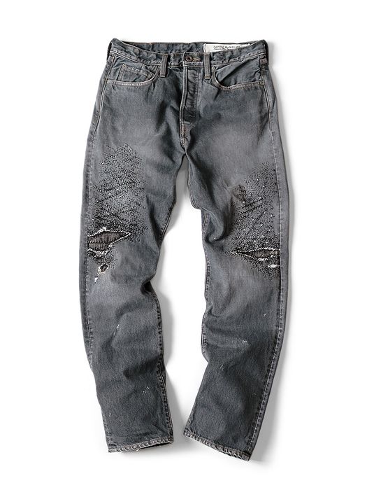 Kapital Kapital 14oz black denim 5P monkey CISCO 3year processing