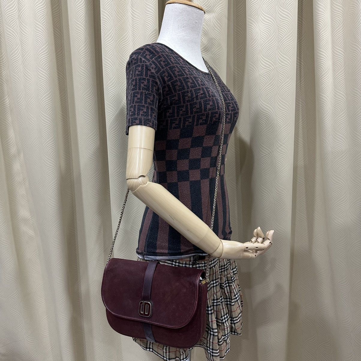 Christian Dior Monsieur ‼️YES‼️ VINTAGE CHRISTIAN DIOR CD SUEDE LEATHER CROSSBODY BAG Size ONE SIZE - 1 Thumbnail