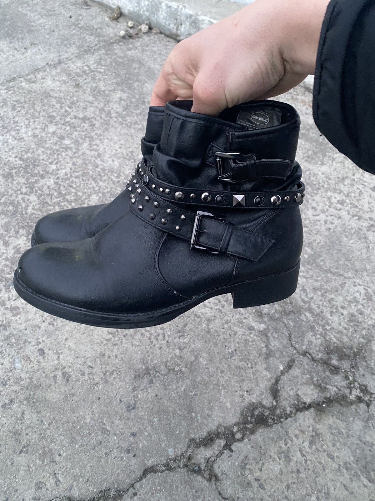 A.S.98 Vintage AS98 Buckle Biker Boots Rick Owens Style Airstep Y2K Size US 8 / IT 38 - 7 Thumbnail