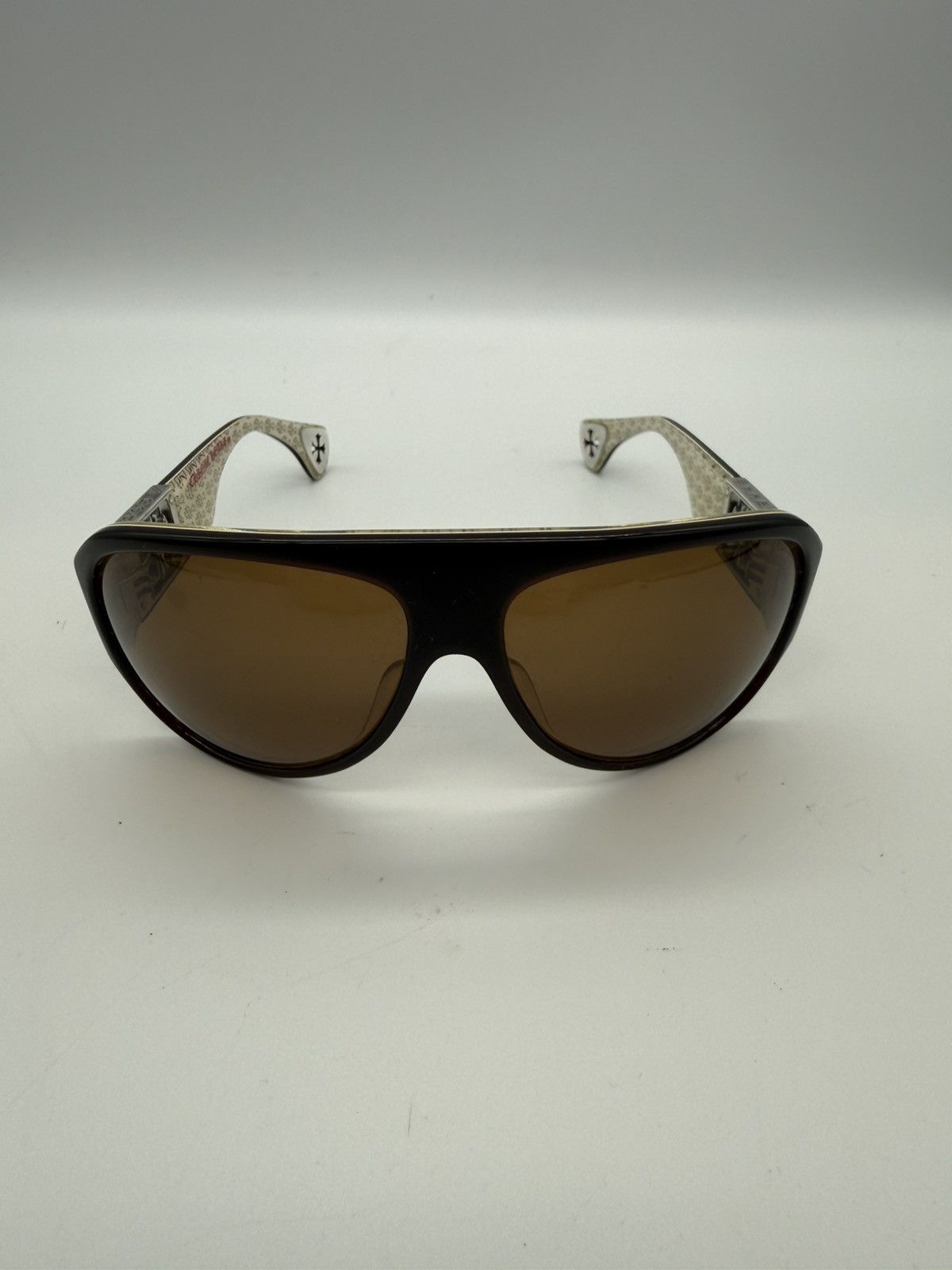 Chrome Hearts Chrome Hearts "FUCK YOU" Aviator Sunglasses – Cross Print Size ONE SIZE - 1 Thumbnail