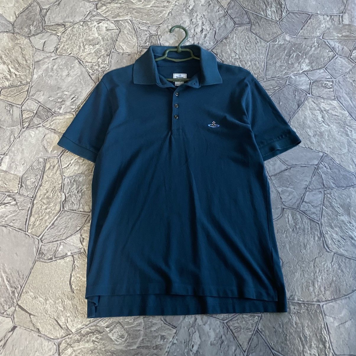 Vivienne Westwood Vivienne Westwood Polo T-Shirt Vintage Small Orb Logo Luxury Size US XL / EU 56 / 4 - 1 Thumbnail
