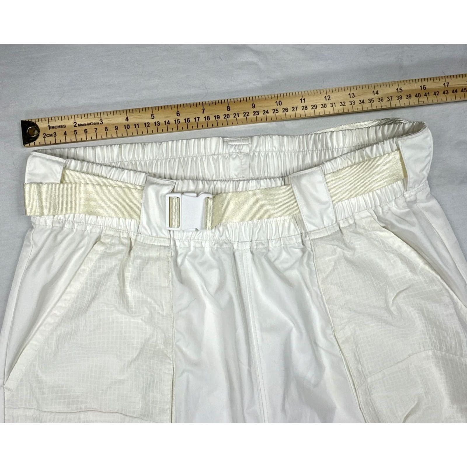 Nike Nike Sportswear Womens L Swoosh Tapered Jogger Pants White NSW Size 36" / US 14 / IT 50 - 4 Thumbnail