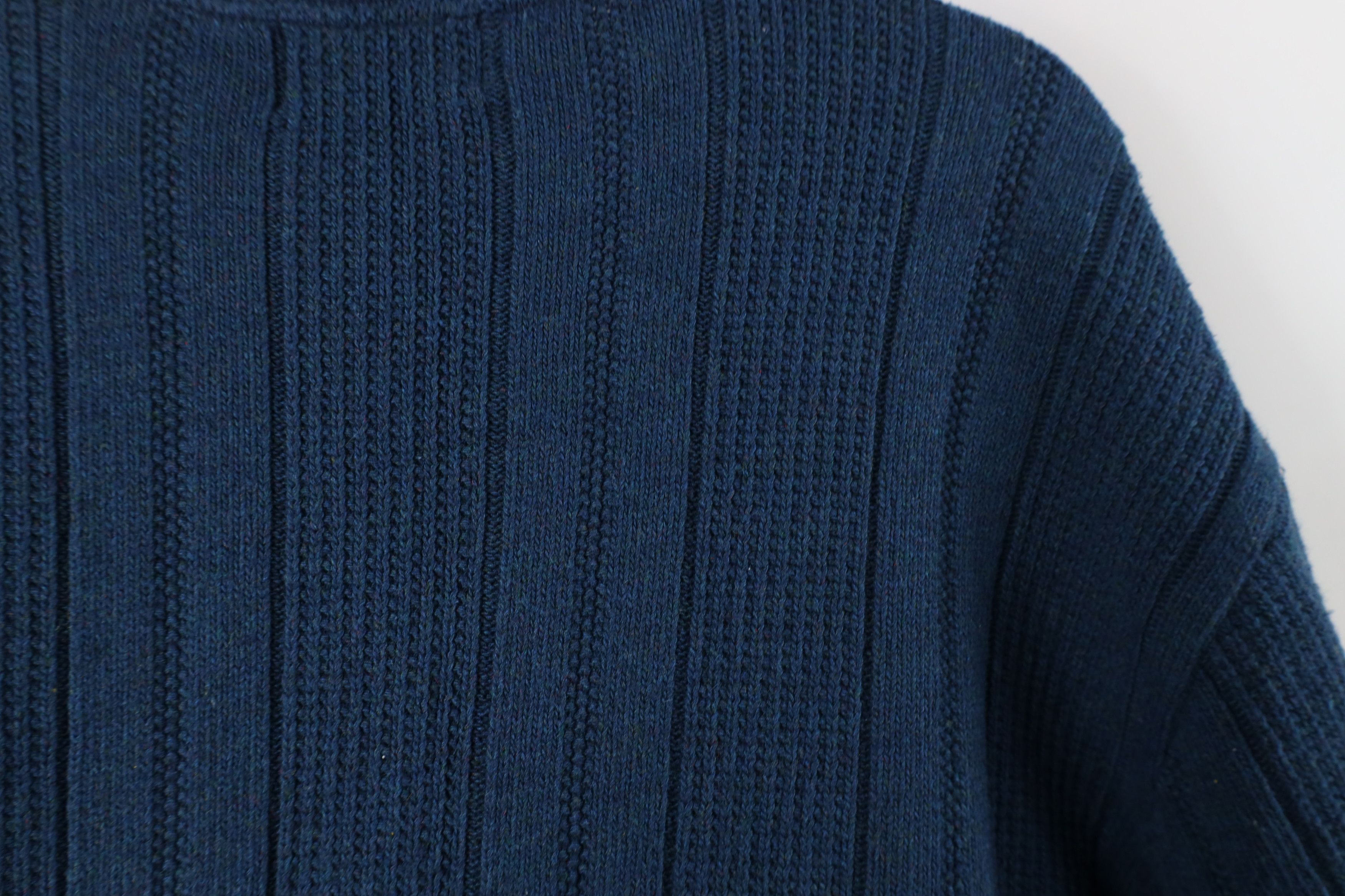 Vintage Vintage 90s Streetwear Chunky Ribbed Knit Crewneck Sweater Size US XL / EU 56 / 4 - 8 Thumbnail