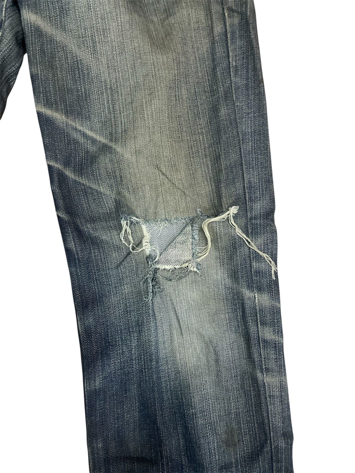 Marithe + Francois Girbaud MFG Marithe Francois Girbaud M7-1343 Distressed Jeans Size US 30 / EU 46 - 10 Thumbnail