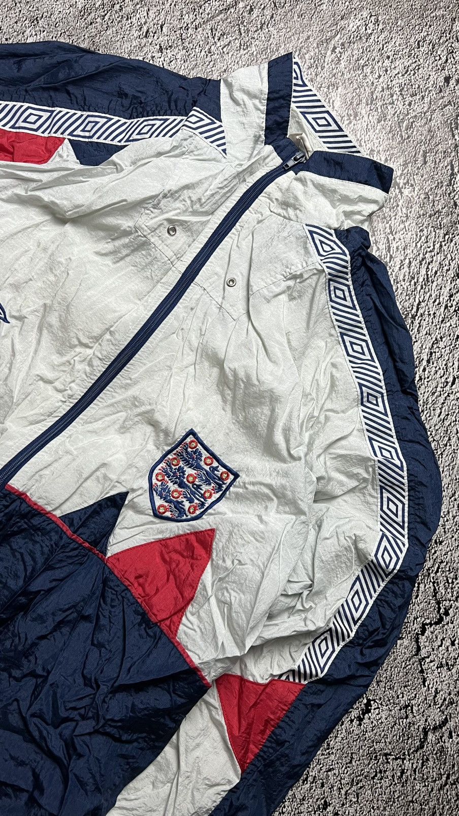 Umbro 1990-1992 England national football team zip track jacket Size US L / EU 52-54 / 3 - 2 Thumbnail