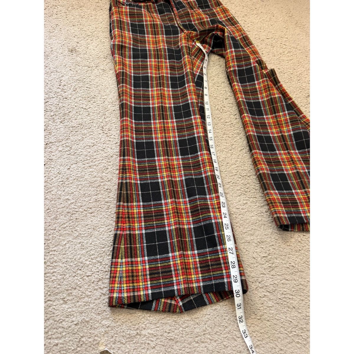 Vintage VINTAGE PLAID FLARE PANTS Size US 32 / EU 48 - 14 Thumbnail