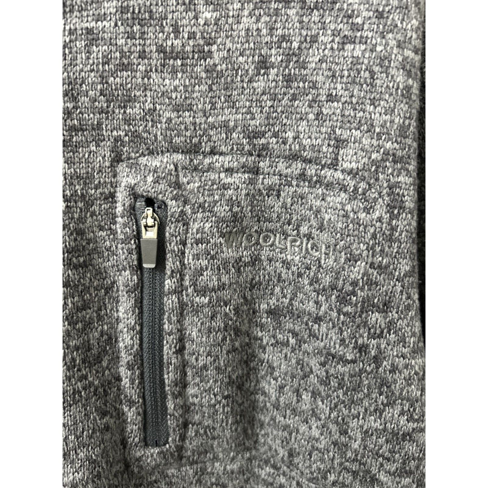 Vintage Woolrich Sweater 1/4 Zip Mens Medium Gray Pullover Long Sleeve Mock Neck Fleece Pocket Size US M / EU 48-50 / 2 - 5 Thumbnail