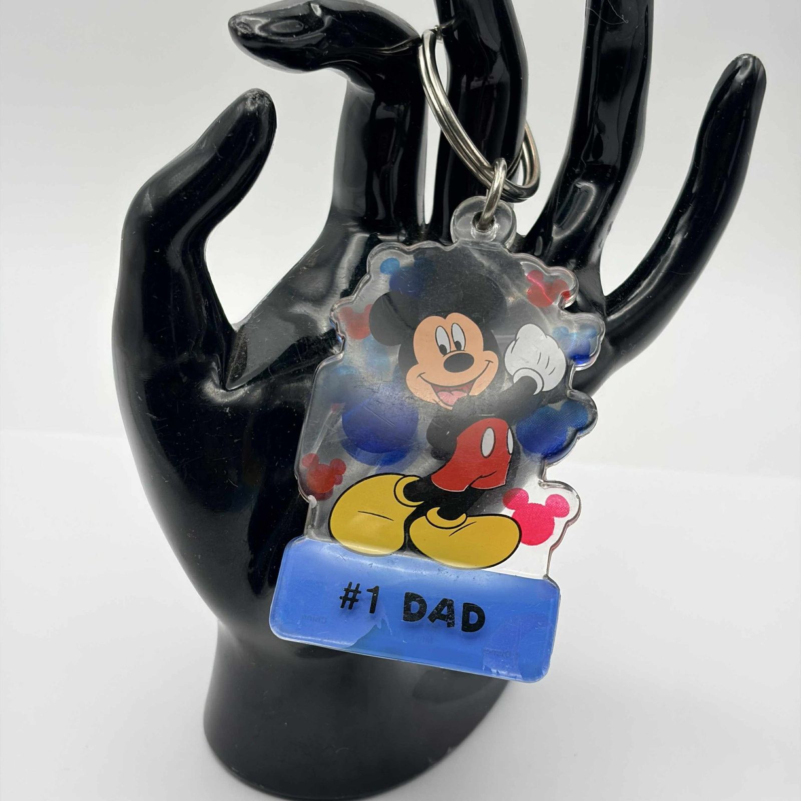 Disney Blue Disney Mickey Mouse #1 Dad Keychain Size ONE SIZE - 1 Thumbnail