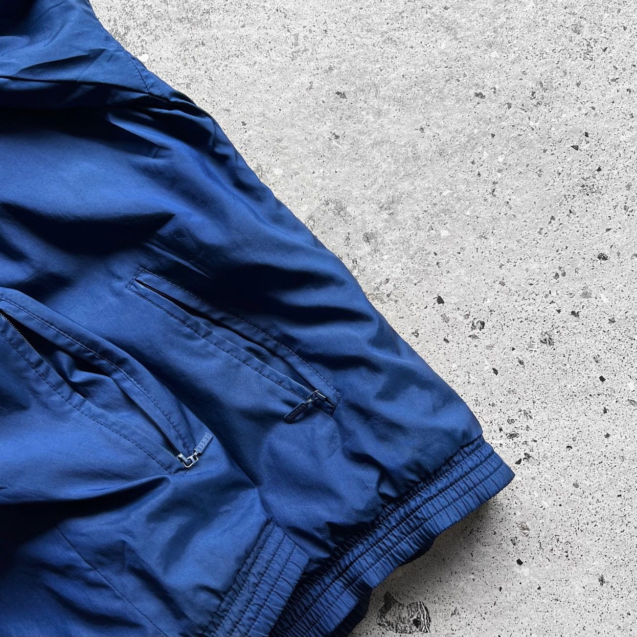 Adidas × Vintage Adidas Vintage Mens Blue Zip Jacket Long Sleeve 3-Stripes Size US L / EU 52-54 / 3 - 7 Thumbnail