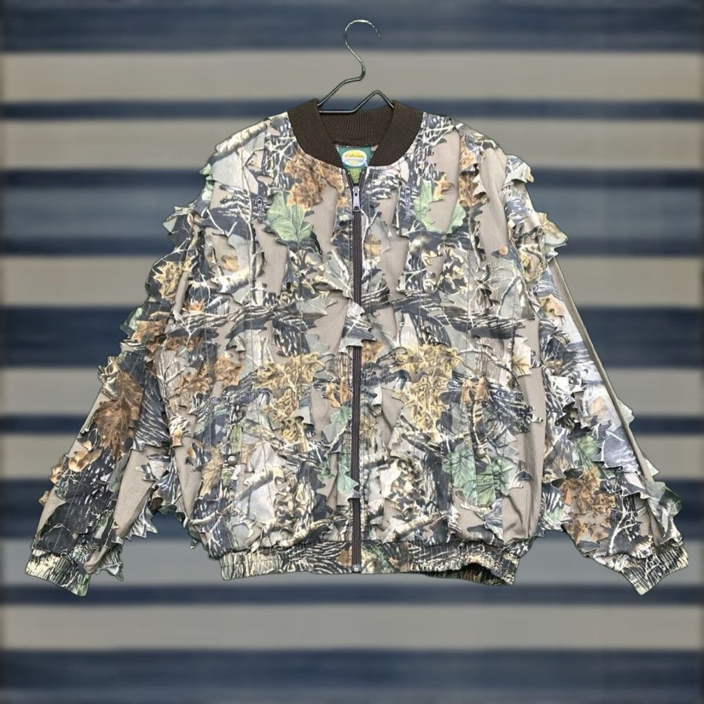 Vintage VINTAGE Cabela's Jacket Mens XL Brown Seclusion 3D Camouflage Insulated Quilted Hunting Bomber Jacket Casual Outdoor Size US XL / EU 56 / 4 - 1 Thumbnail