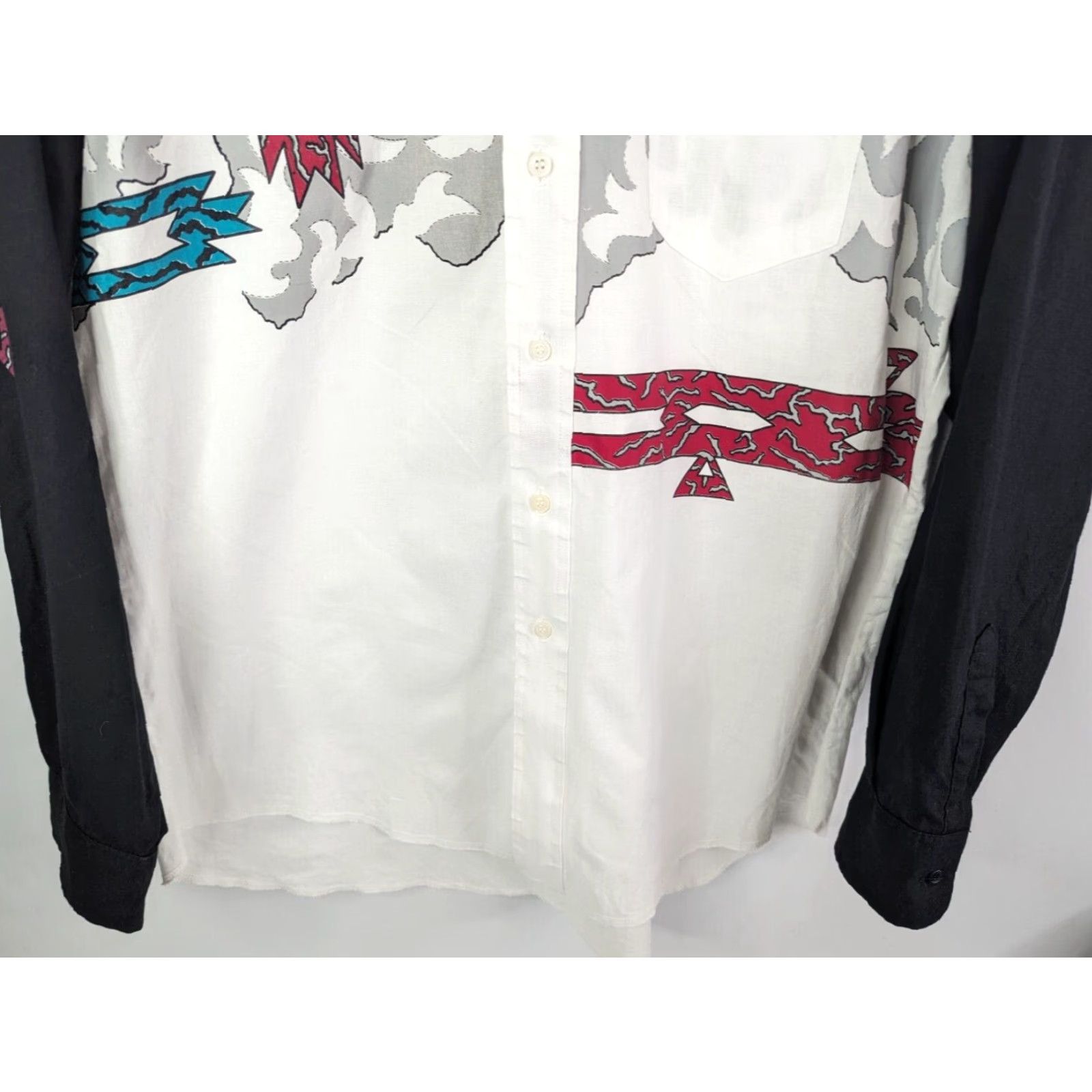 Wrangler VINTAGE Wrangler Button-Down Shirt Western Aztec X-Long Tails Men’s 17.5-36 XL Size US XXL / EU 58 / 5 - 3 Thumbnail