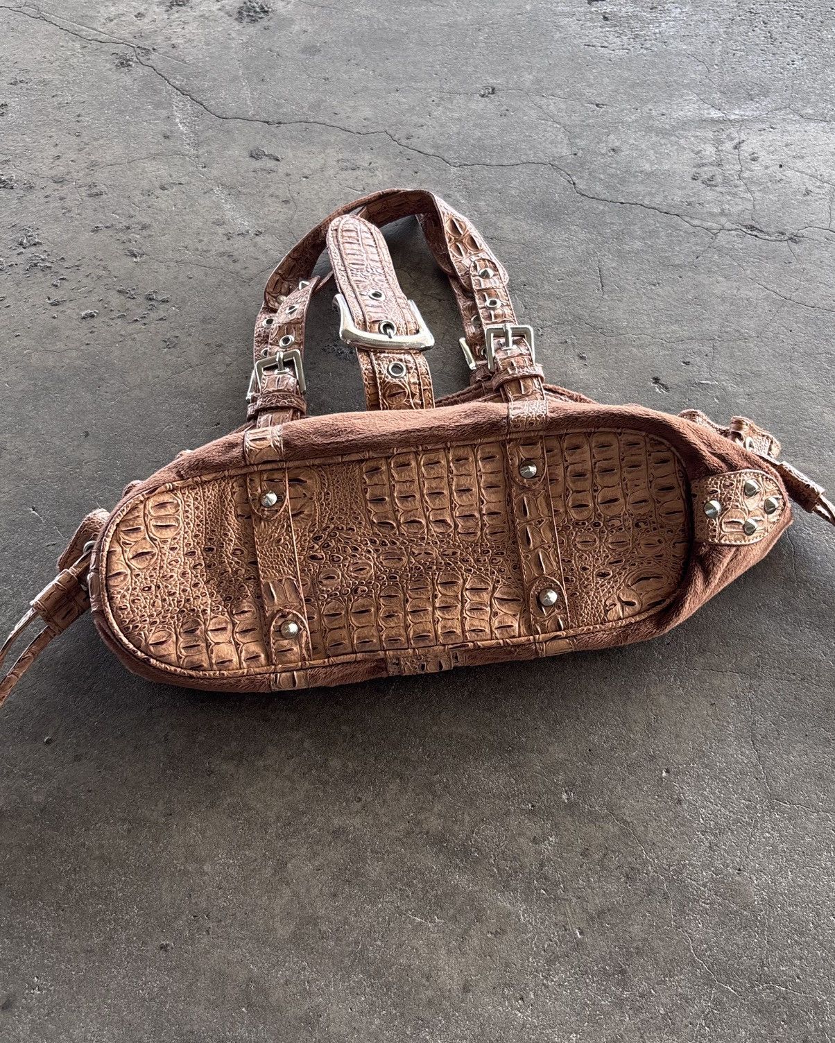 If Six Was Nine × Japanese Brand × Le Grande Bleu (L.G.B.) Vintage Crocodile Skin Style Bag Size ONE SIZE - 5 Thumbnail