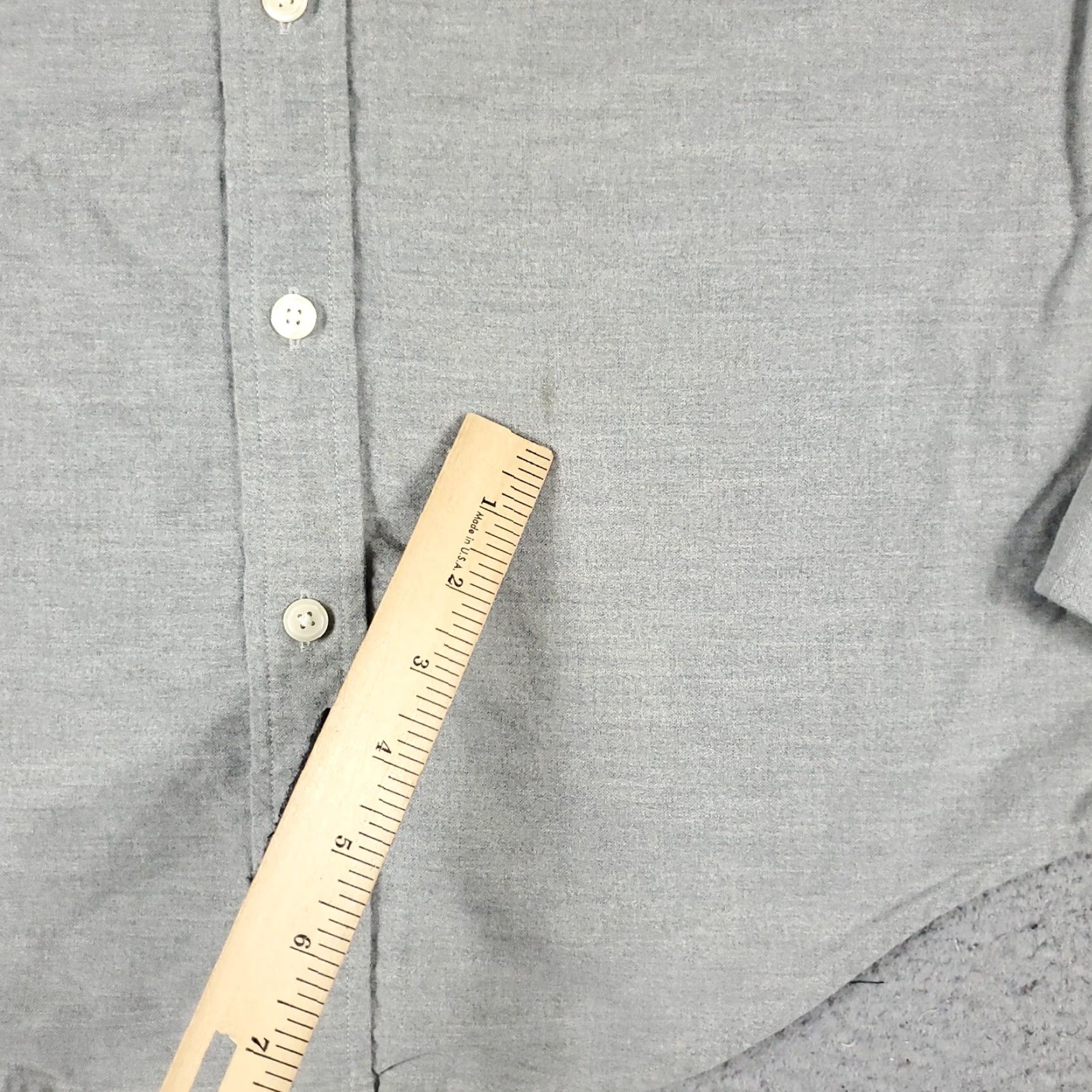 Abercrombie & Fitch Abercrombie & Fitch Shirt Mens Medium Gray Button-Up Long Sleeve Casual Dress Shirt Regular Fit Size US M / EU 48-50 / 2 - 4 Thumbnail