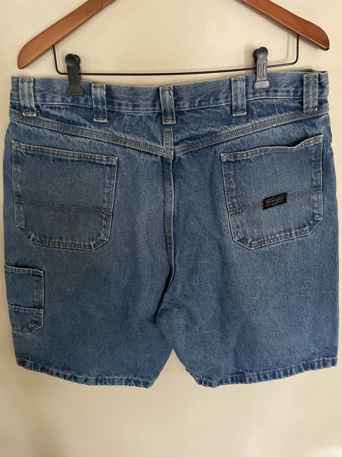 Vintage × Wrangler Wrangler Utility Jean Shorts Men’s Size 38 JORTS Blue Denim Size US 38 / EU 54 - 5 Thumbnail