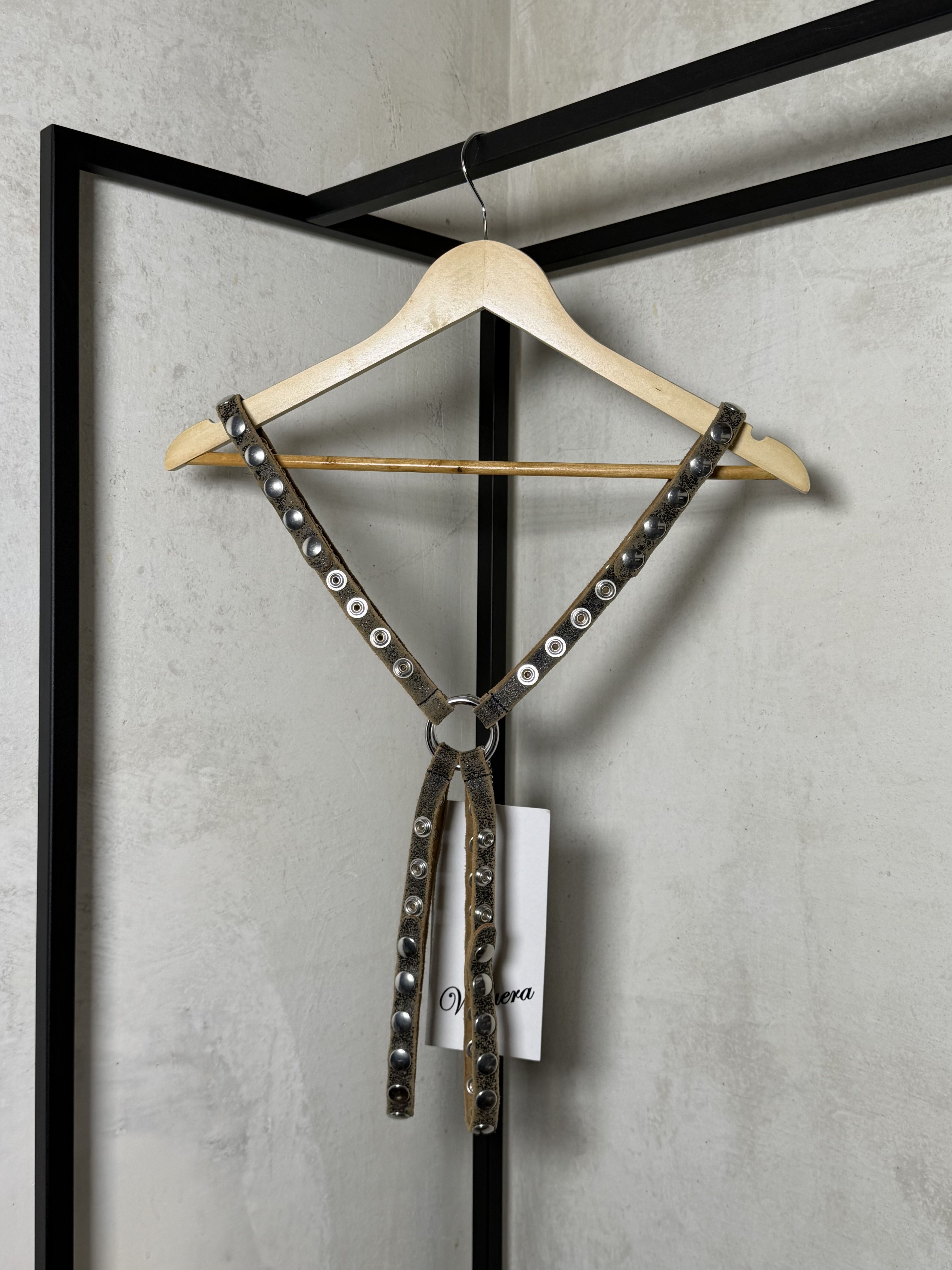Vaquera VAQUERA Leather Studded Harness Belt Size ONE SIZE - 8 Thumbnail