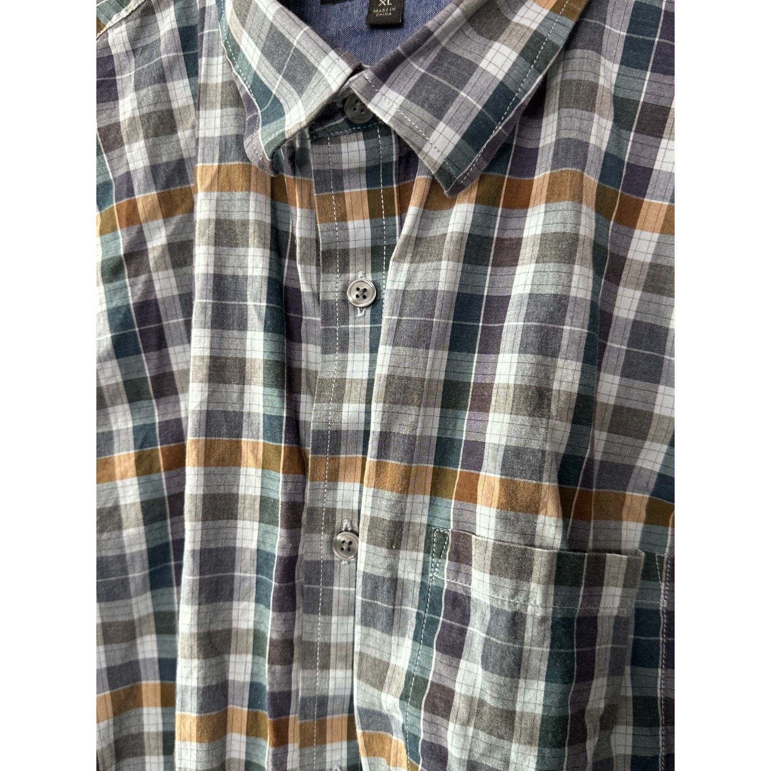 Banana Republic Banana Republic Soft Wash Tailored Slim Fit Plaid Shirt XL Size US XL / EU 56 / 4 - 6 Thumbnail