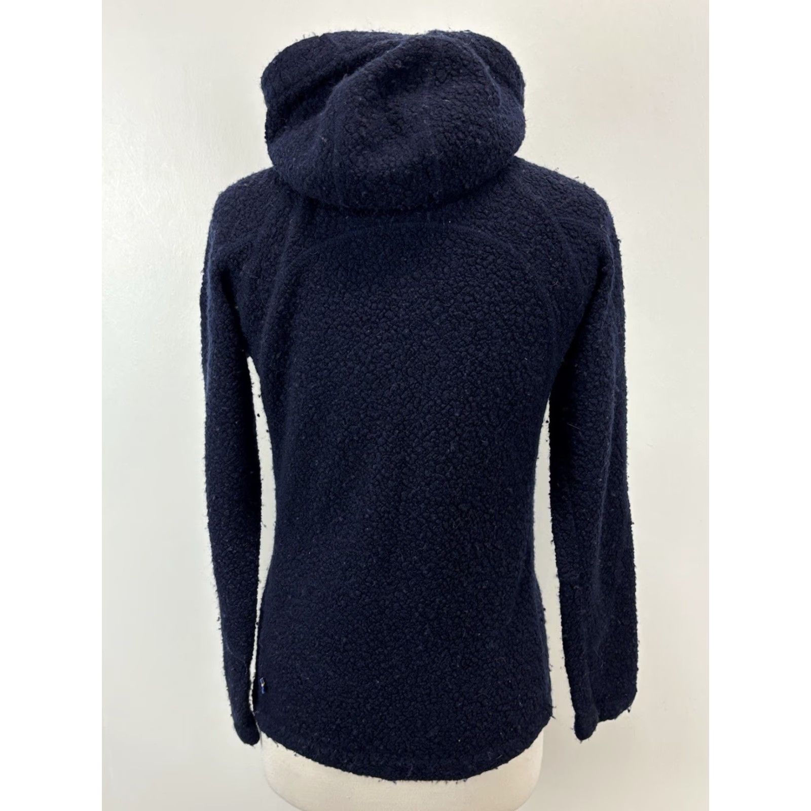 Vintage FJÄLLRÄVEN Kaitum Fleece Jacket Wool Blend Full Zip Blue Women’s Small S Jacket Regular Pilled (Pre-owned) Size S / US 4 / IT 40 - 3 Thumbnail