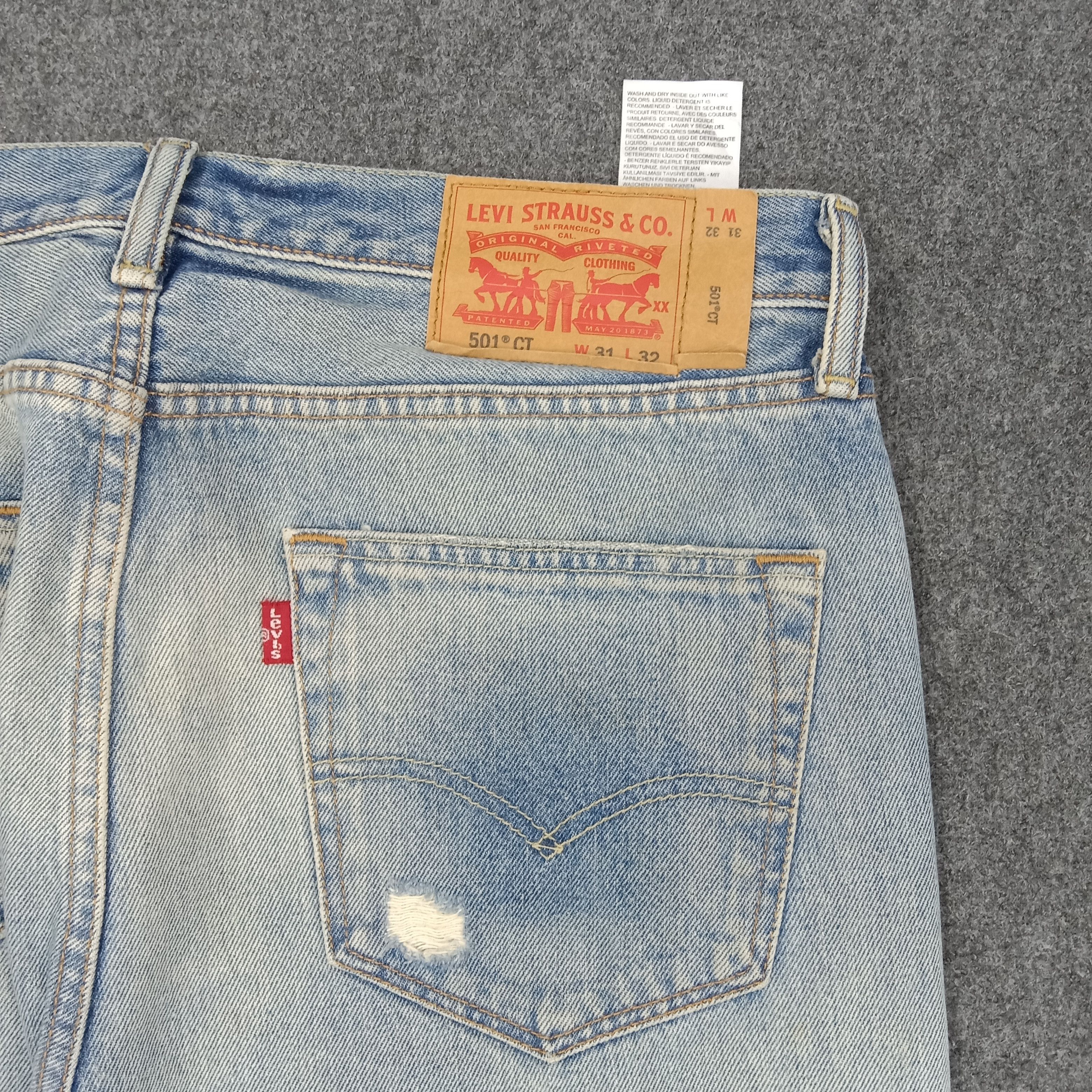 Levi's Levi's 501 American Distressed Style Denim Jeans c235n35 Size US 32 / EU 48 - 6 Thumbnail