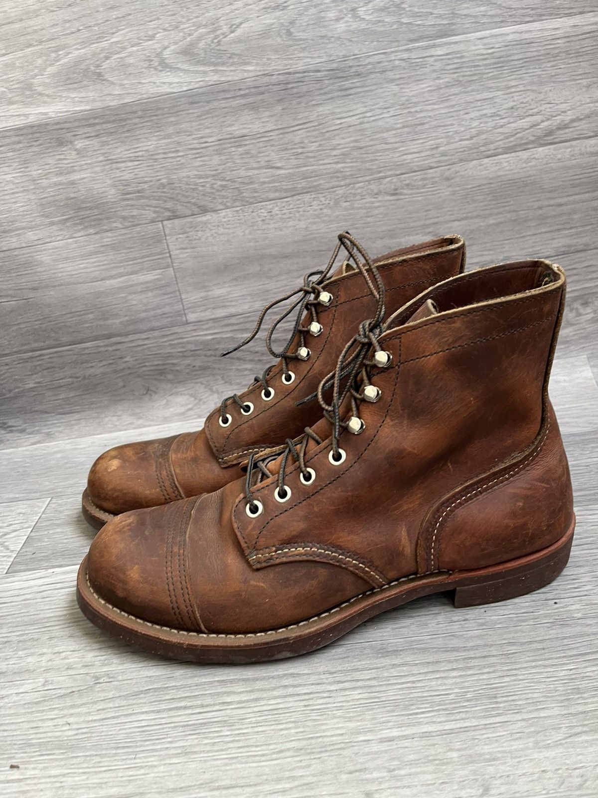 Red Wing Red wing iron ranger cap toe brown leather boots Size US 9 / EU 42 - 4 Thumbnail