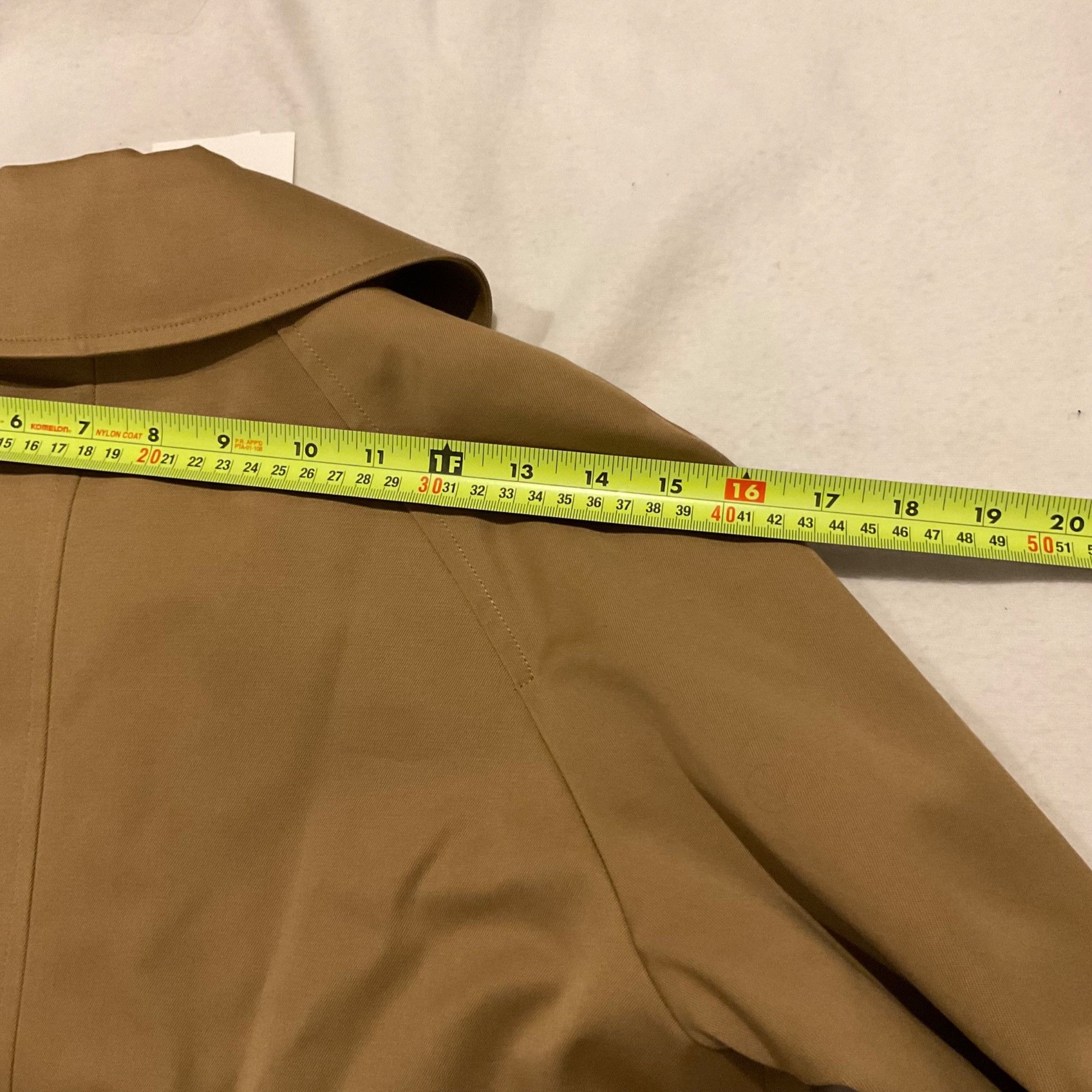 Sezane NWT Sezane CLYDE TRENCH COAT camel brown SZ32 us0 bust 40 ov Size S / US 4 / IT 40 - 7 Thumbnail