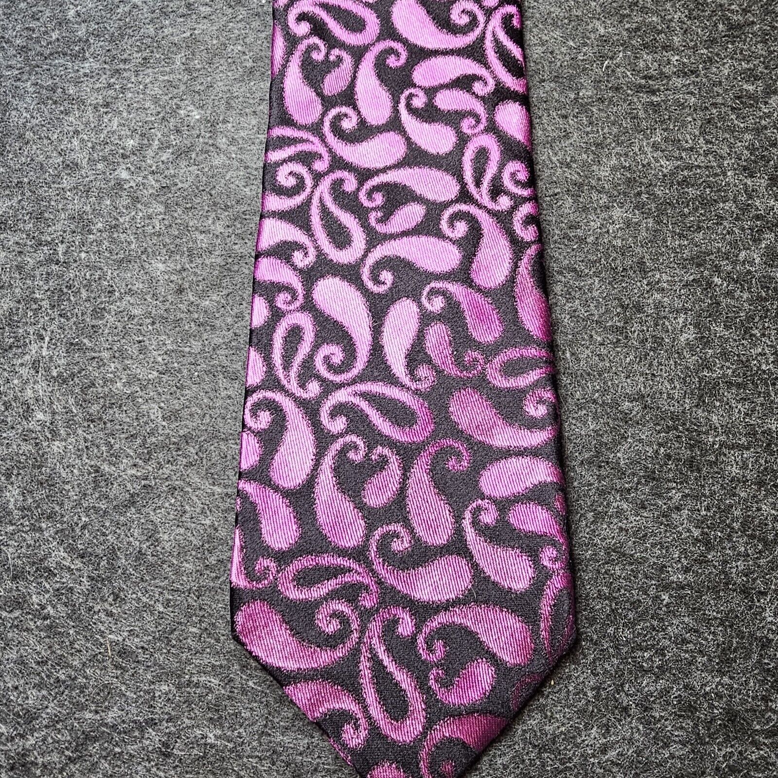 Ted Baker Ted Baker Tie Italian Silk Paisley Purple Designer London Size ONE SIZE - 3 Thumbnail