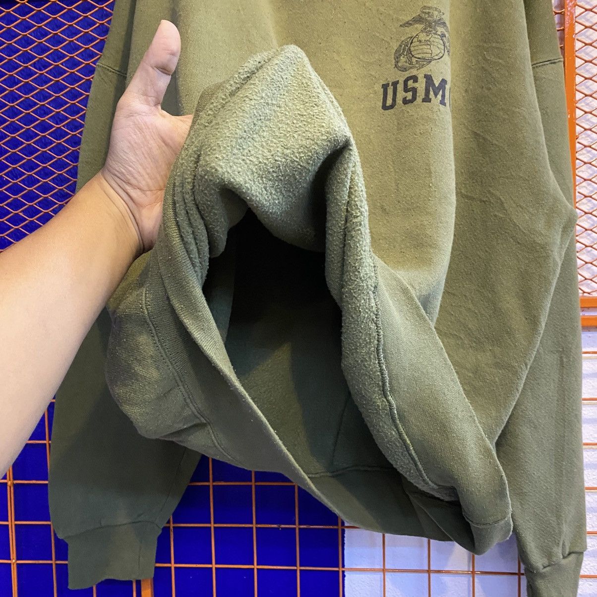 Vintage Vintage Usmc Military Army Sweatshirt Crewneck 90s Size US XL / EU 56 / 4 - 7 Thumbnail