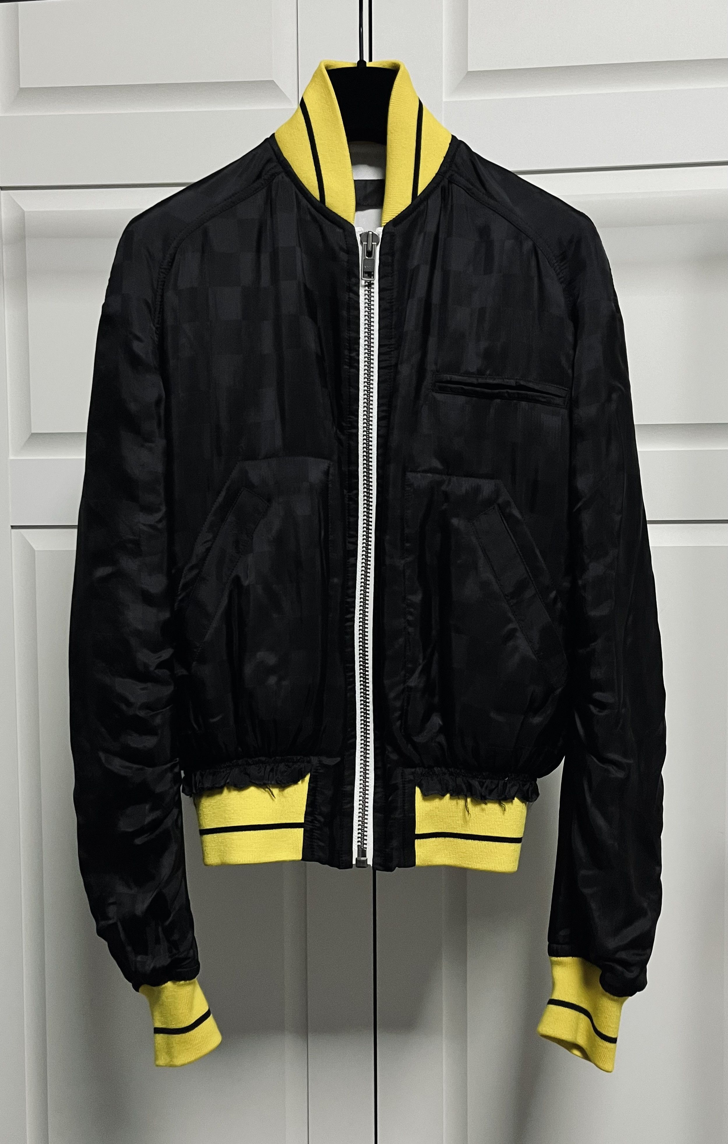 Haider Ackermann Haider Ackermann Black Jacquard Check Bomber Jacket Size US XS / EU 42 / 0 - 5 Thumbnail