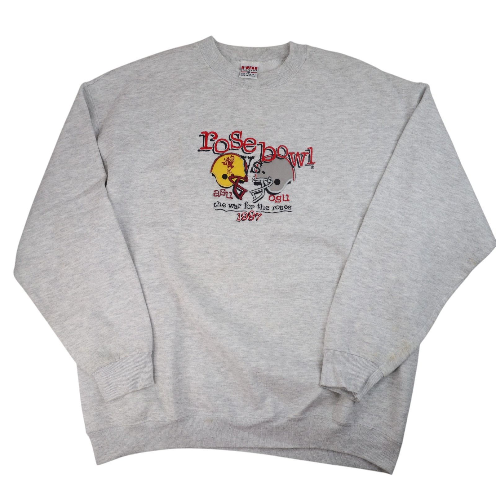 NCAA × Vintage Vintage 1997 ASU vs OSU Rose Bowl Embroidered Sweatshirt Size US XL / EU 56 / 4 - 1 Thumbnail