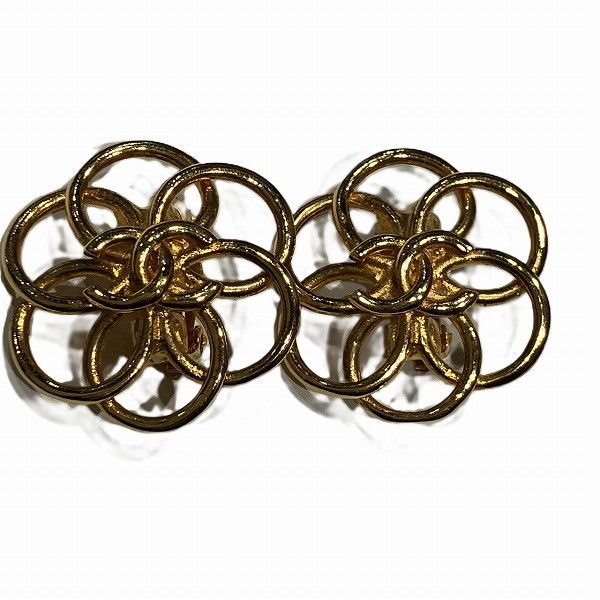 Chanel Chanel Coco Mark Earrings Metal Earrings Duty Free For Usa in Gold, Women's