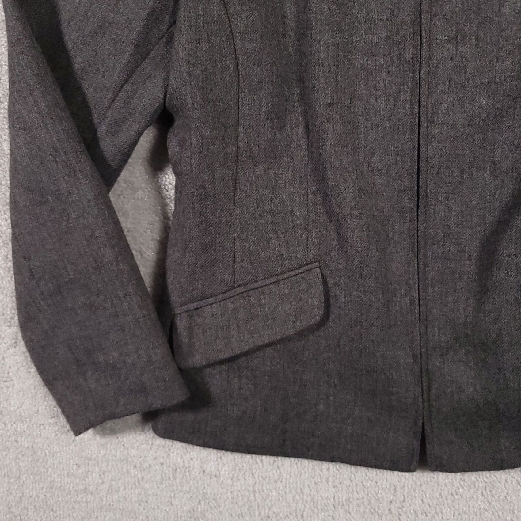 Vintage VINTAGE Sag Harbor 100% Wool Blazer Jacket Women's 10 Gray Full Zip Front Lined Blazer Jacket Women's 10 Gray Full Zip Front Lined Size L / US 10 / IT 46 - 4 Thumbnail