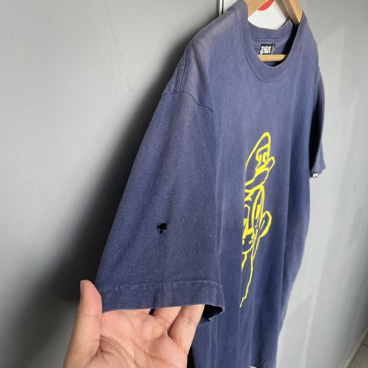 Vintage Thrashed Faded Vintage Japanese Toilet 90s ERD GRUNGE TEE Size US M / EU 48-50 / 2 - 6 Thumbnail