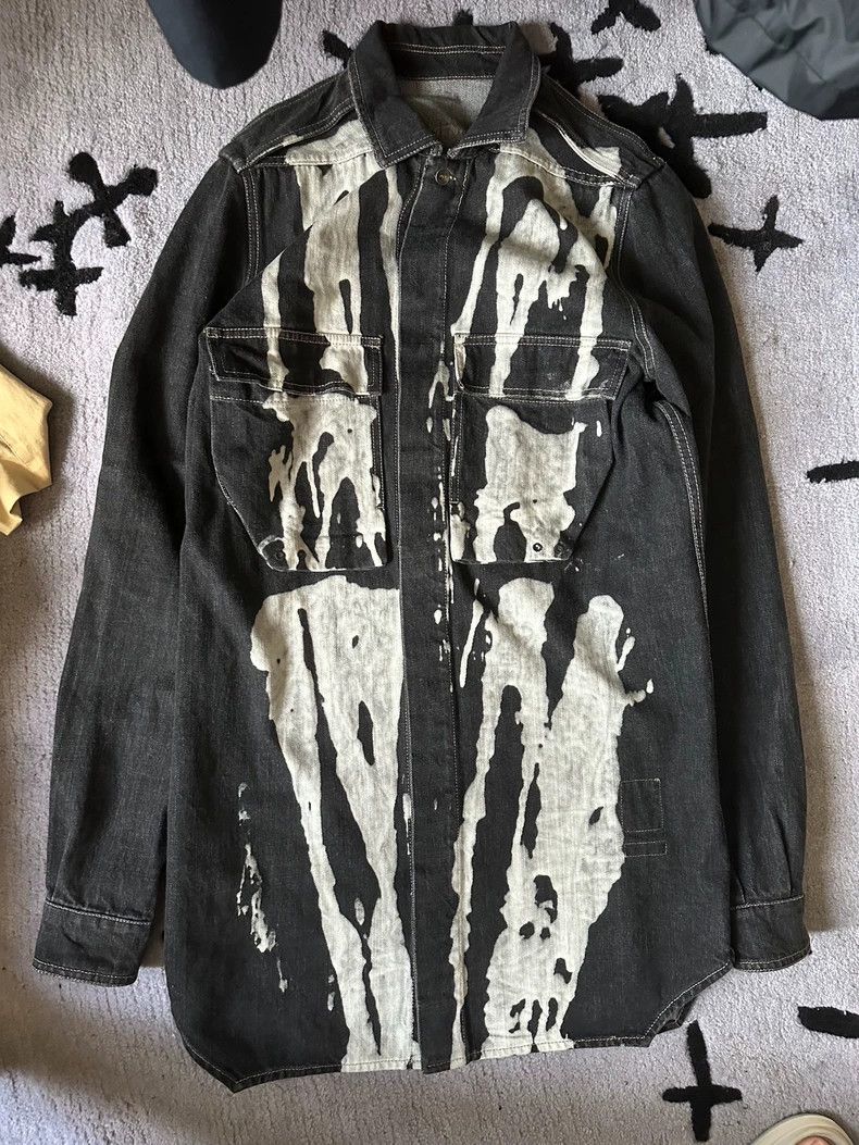 Rick Owens rick owens 16 AW Vomit Vomit Splash Denim Jacket 2502-Next Size US M / EU 48-50 / 2 - 1 Thumbnail