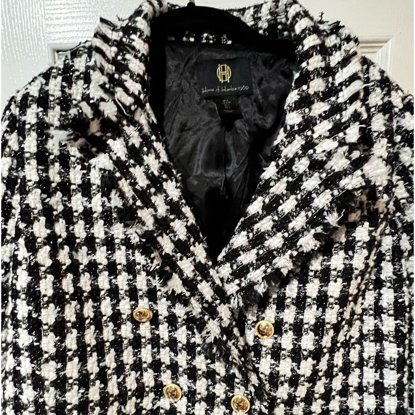 House of Harlow House of Harlow 1960 Tweed Chanel Style Blazer Jacket Large Size L / US 10 / IT 46 - 2 Thumbnail