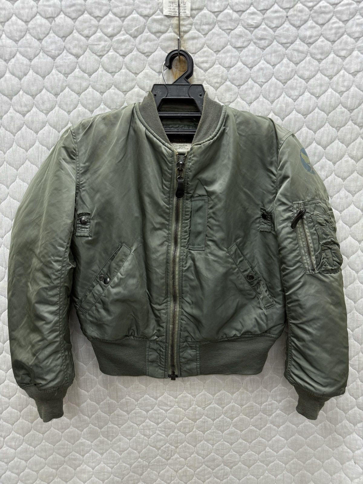 🔥🔥🔥ARCHIVE VINTAGE ALPHA INDUSTRIES MA1 BOMBER FLIGHT JACKET
