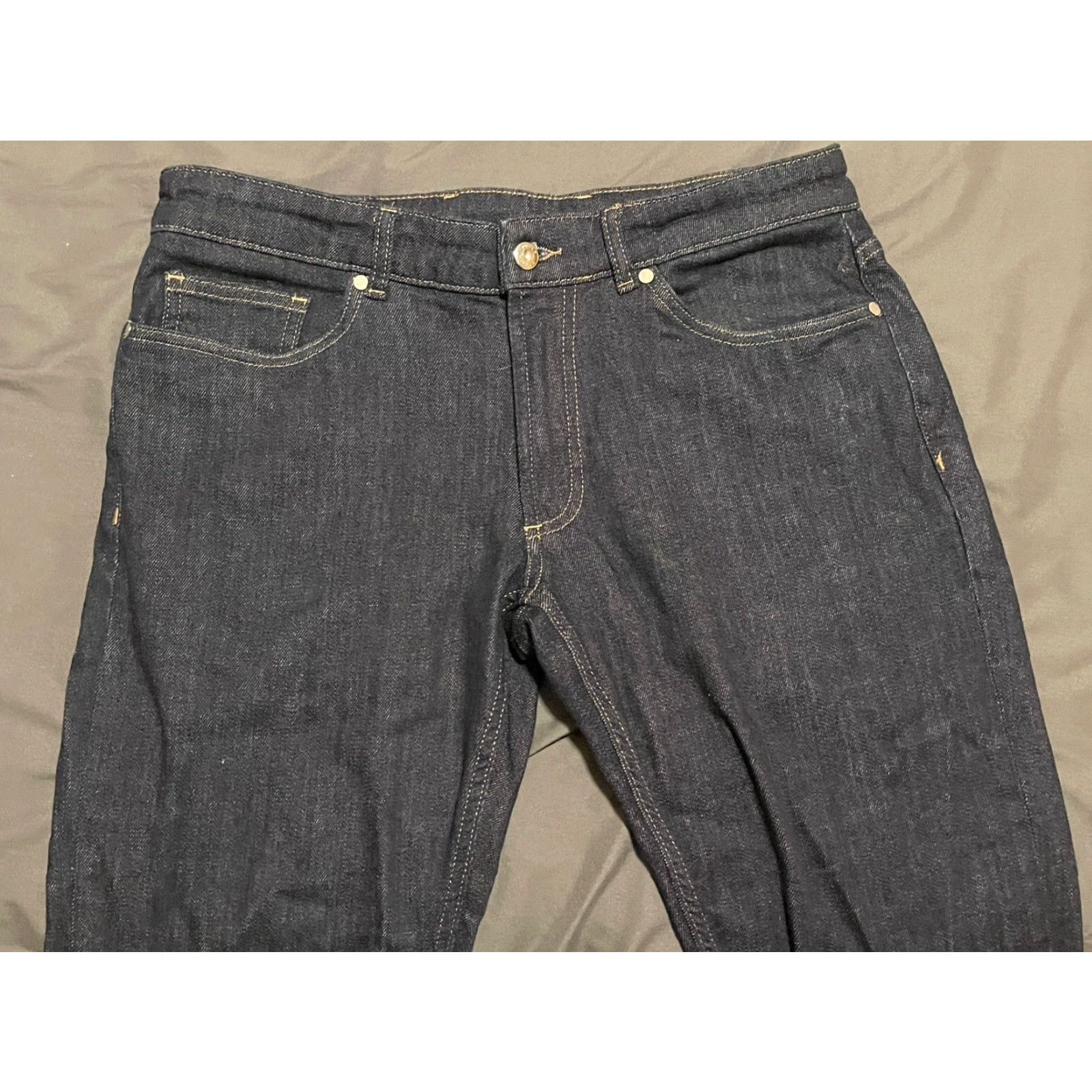 Peter Millar Peter Millar Jeans Mens 34x34 (Actual 34x27.5) Blue Crown Crafted Denim 5-Pocket Button Zipper Logo Regular Tapered Size US 34 / EU 50 - 2 Thumbnail