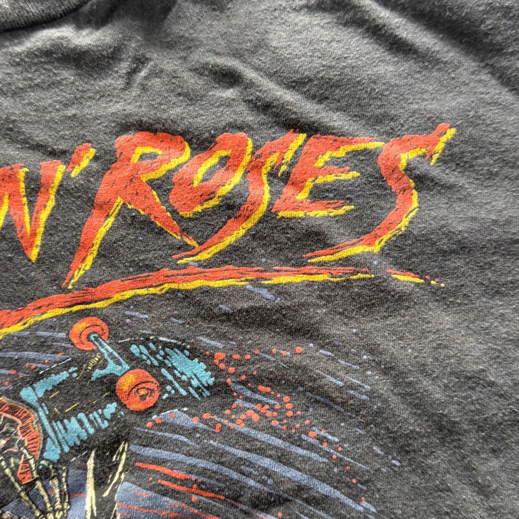Paradise Guns N' Roses Shirt Mens XL Black Paradise City Graphic Tee Rock Band Skate Size US XL / EU 56 / 4 - 4 Thumbnail