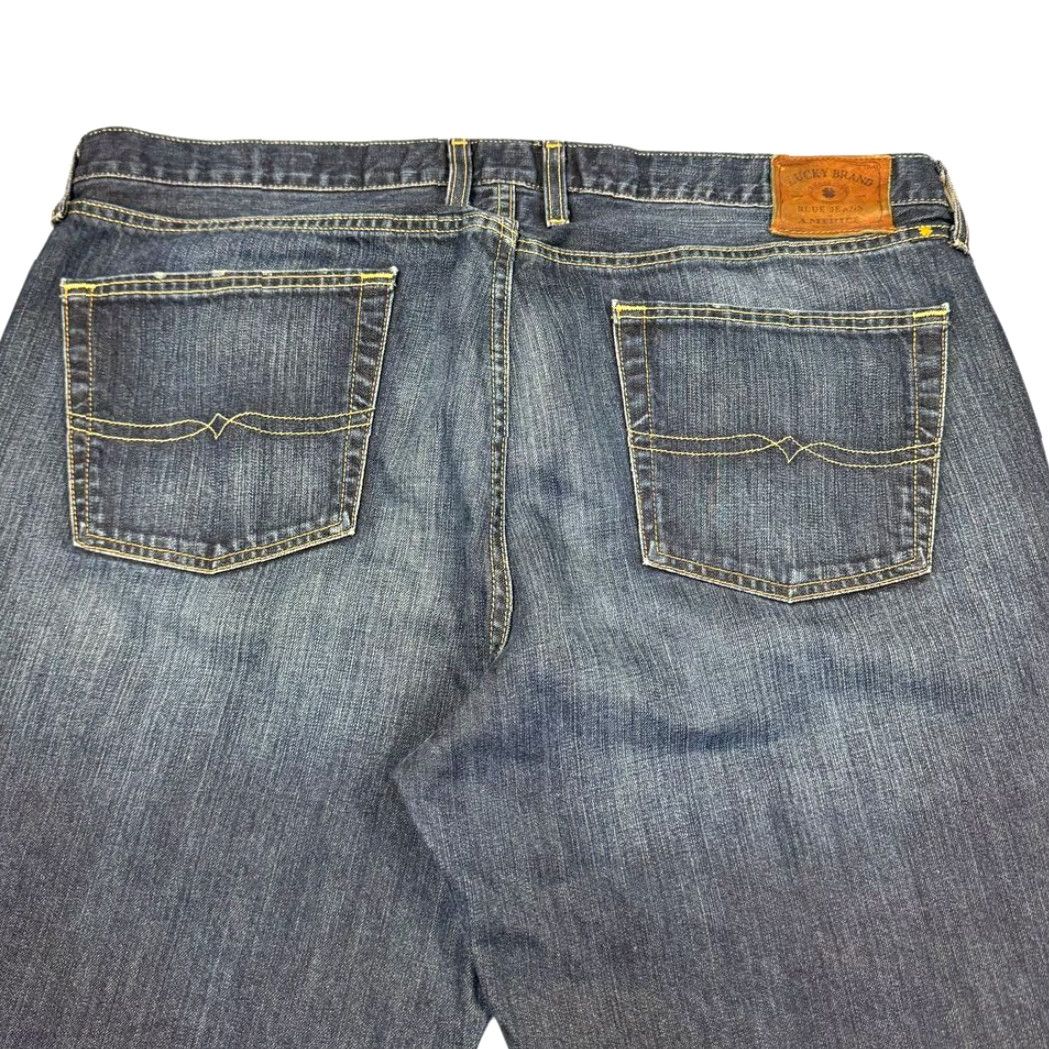 Lucky Brand Lucky Brand Jeans 361 Vintage Straight Leg Dark Wash Denim Skater Casual Mens Jeans 40 Regular Blue 34in Inseam Size US 40 / EU 56 - 2 Thumbnail