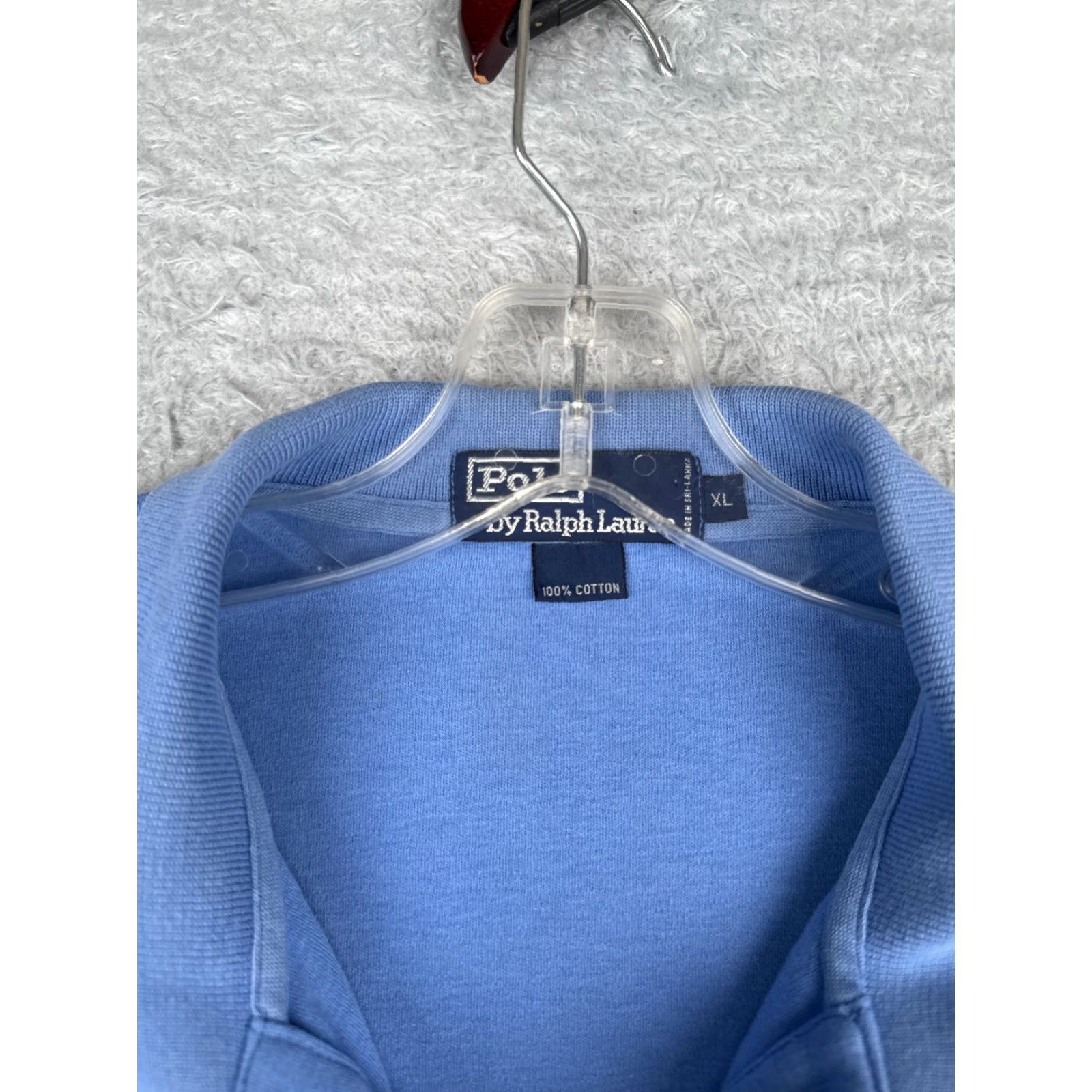 Ralph Lauren VINTAGE Ralph Lauren Polo Shirt Adult XL Blue 100% Cotton Jersey Men Polo XL Blue Modern Sports Mens Size US XL / EU 56 / 4 - 7 Thumbnail