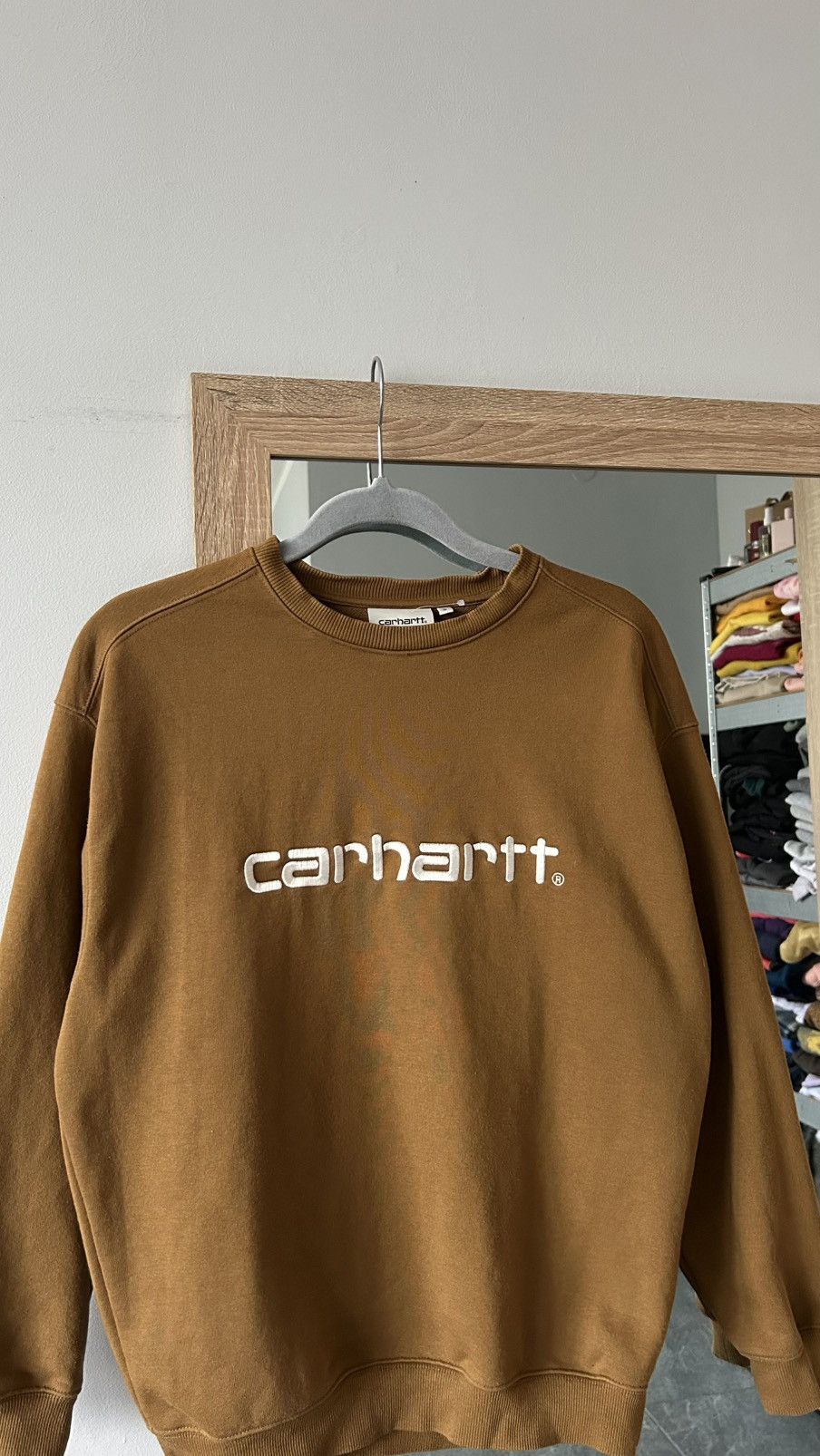 Carhartt Carhartt sweatshirt big logo size small vintage Size US S / EU 44-46 / 1 - 2 Thumbnail