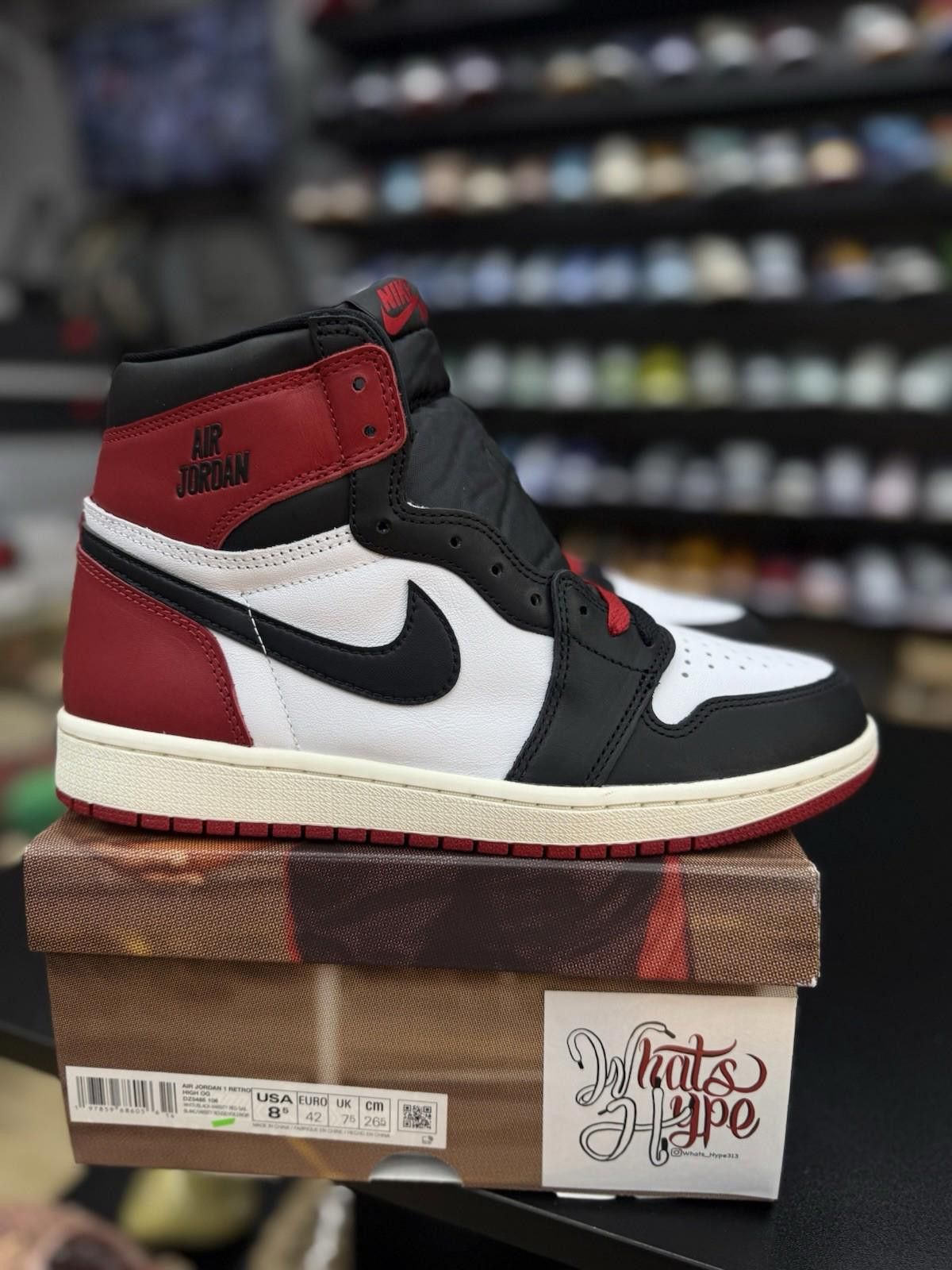 Jordan Brand Size 8.5 - Air Jordan 1 Retro OG High Black Reimagined NEW Size US 8.5 / EU 41-42 - 11 Thumbnail
