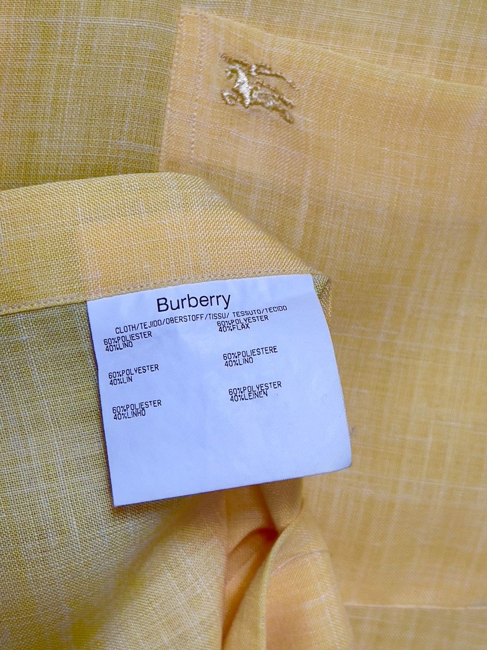 Burberry 🔥 Burberry summer shirt lino linen size xl Size US XL / EU 56 / 4 - 5 Thumbnail