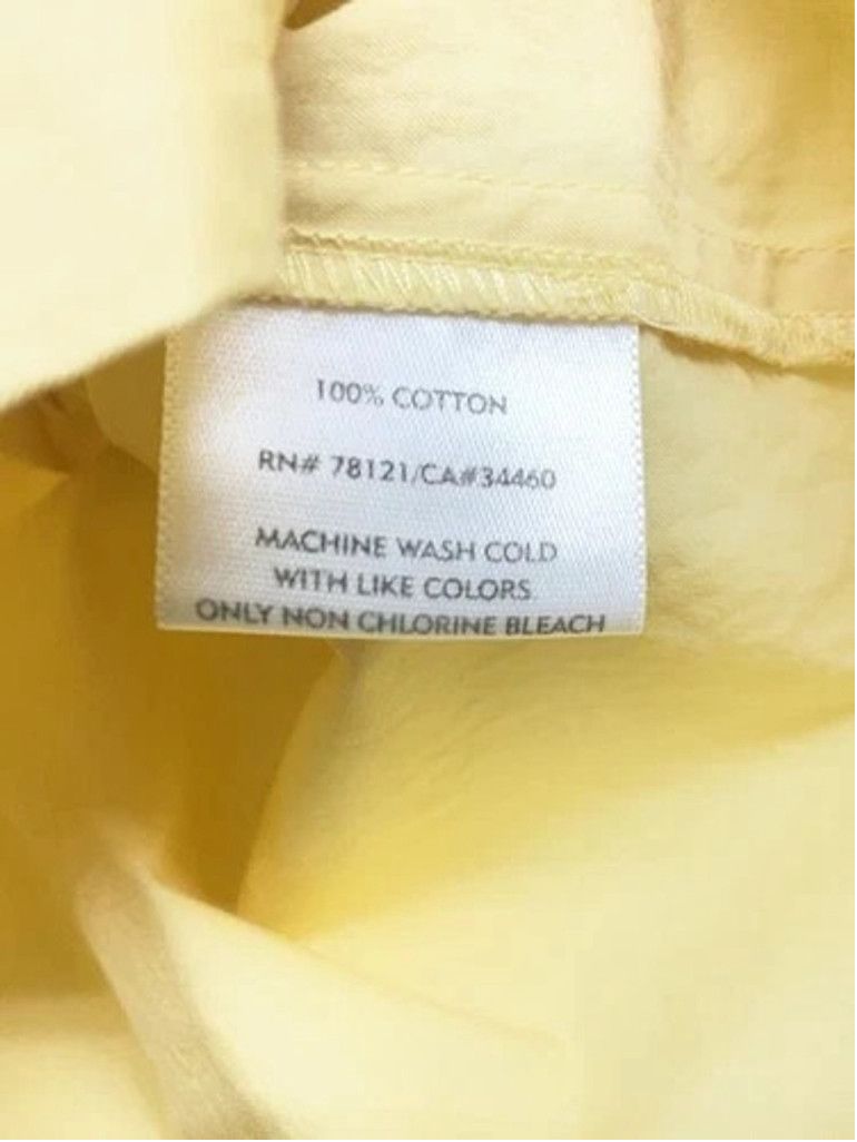 Eileen Fisher Eileen Fisher Yellow Cotton Button Up Blouse Shirt Women M Size M / US 6-8 / IT 42-44 - 3 Thumbnail