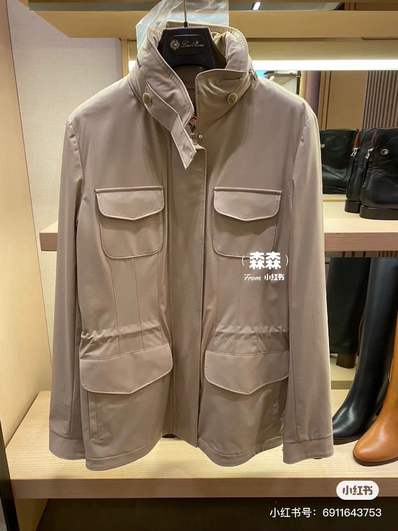 Loro Piana LORO PIANA Classic khaki traveler four pocket jacket for w Size L / US 10 / IT 46 - 6 Thumbnail
