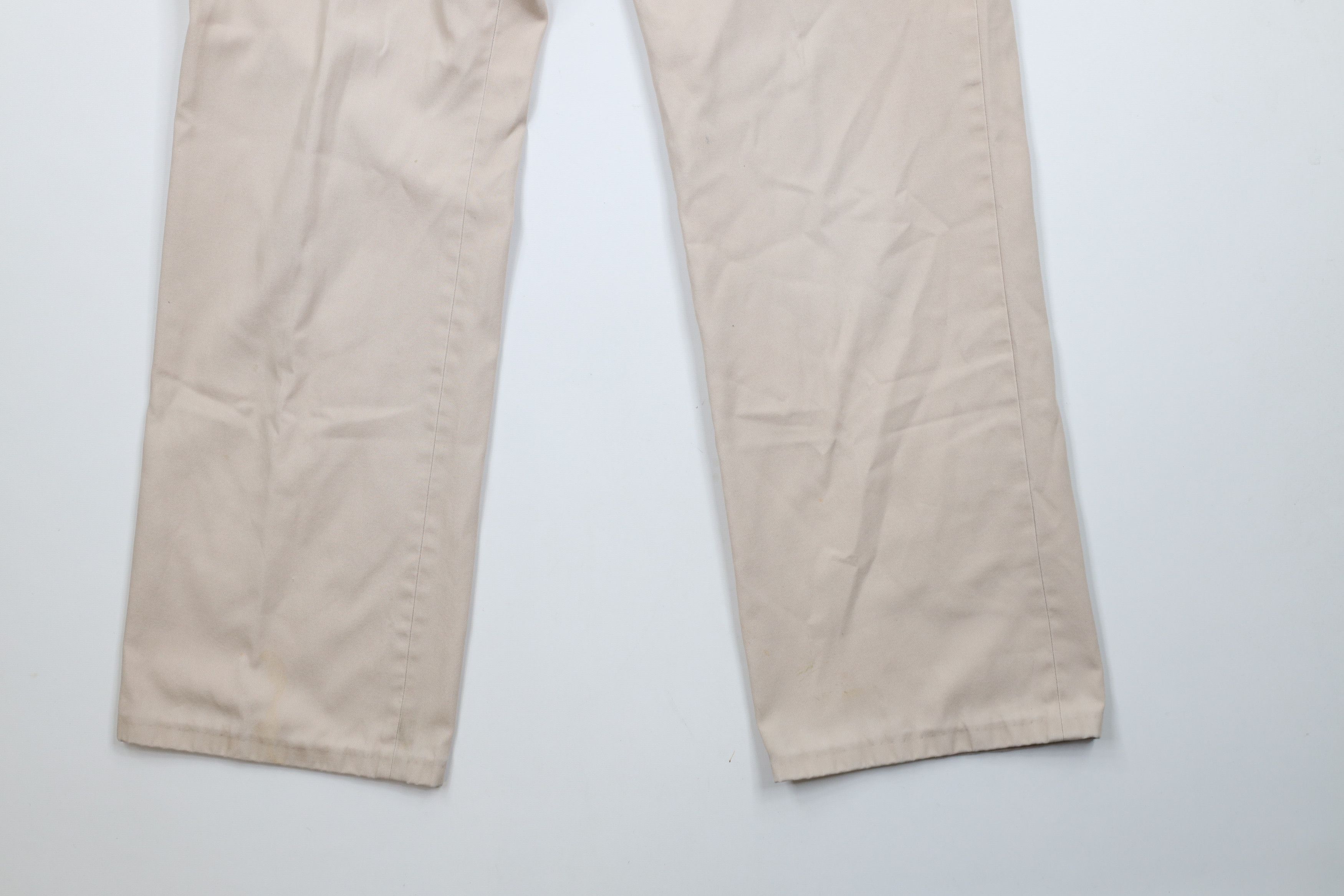 Vintage × Wrangler Vintage 70s Wrangler Wide Leg Chino Pants Slacks Beige USA Size US 34 / EU 50 - 4 Thumbnail