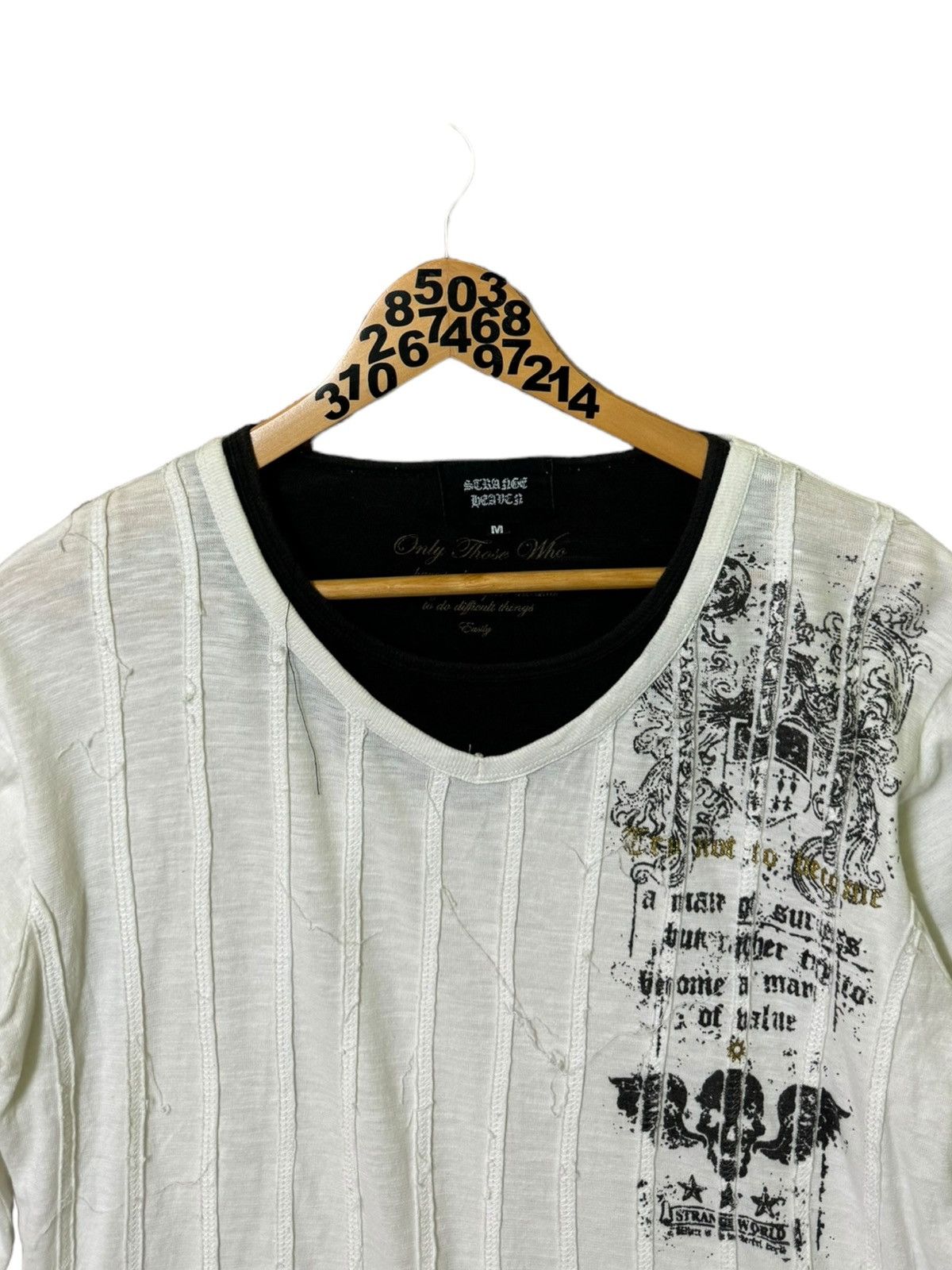 Affliction Strange World Punk Revel Art Quotes Poem Long Sleeves Size US M / EU 48-50 / 2 - 3 Thumbnail