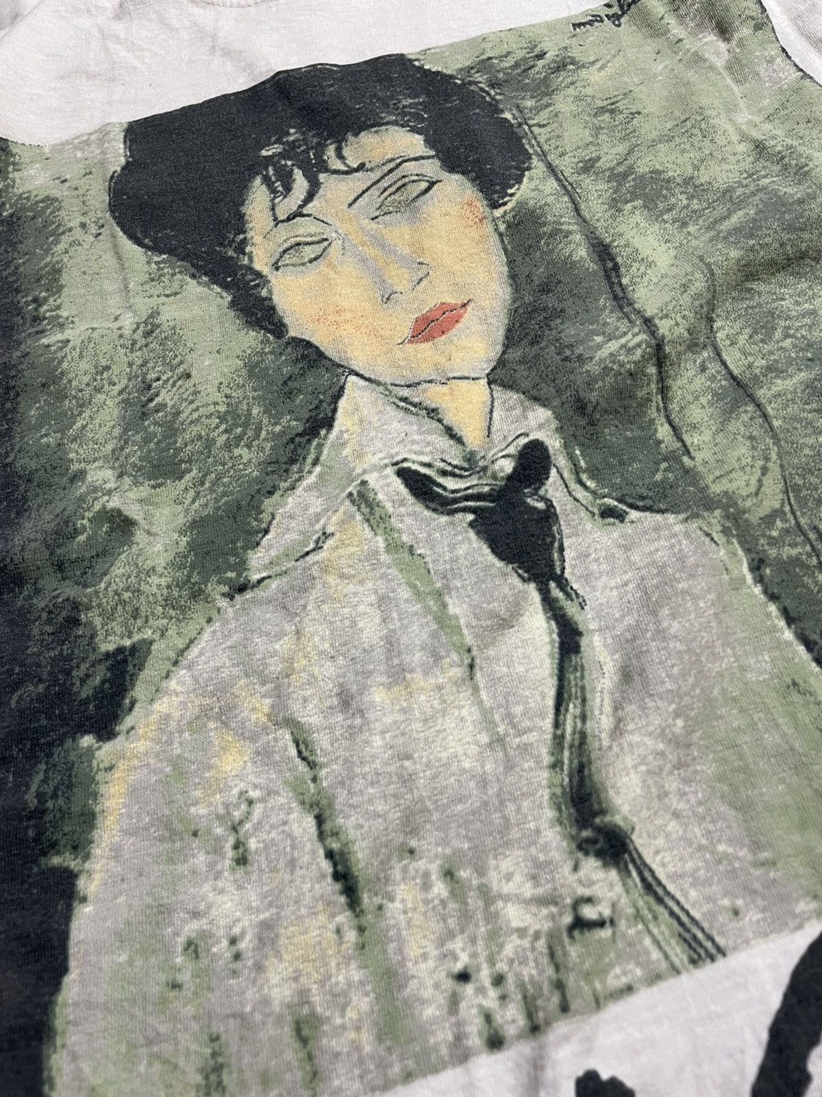Vintage Vintage 1990 Medeo Modilliani Portrait Of A Woman In A Tie Size US M / EU 48-50 / 2 - 3 Thumbnail