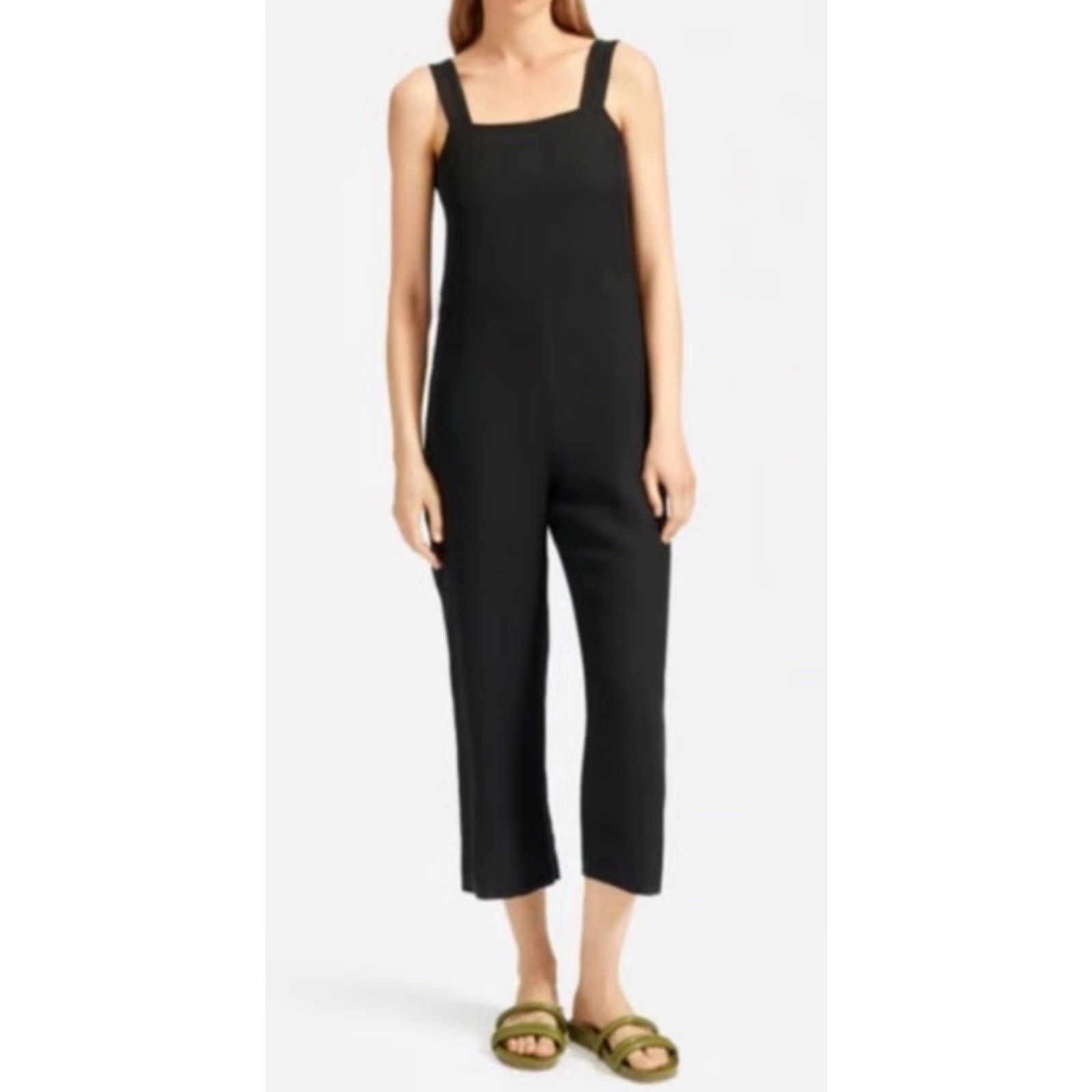 Everlane Everlane Women’s Black Pants Romper Sz 4 A003253 Size 27" / US 4 / IT 40 - 1 Thumbnail