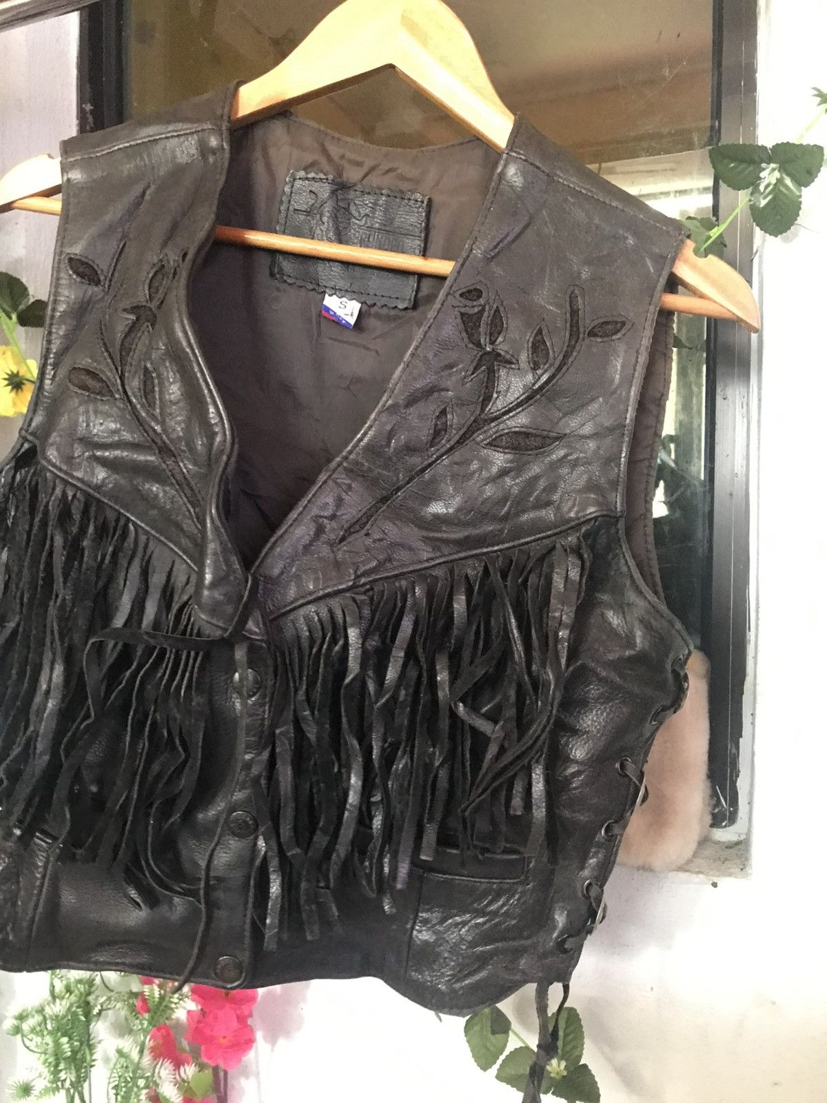 Branded Leather × Leather × Vintage Vintage 80s Branded Leather For Rider Jacket Size S / US 4 / IT 40 - 4 Thumbnail