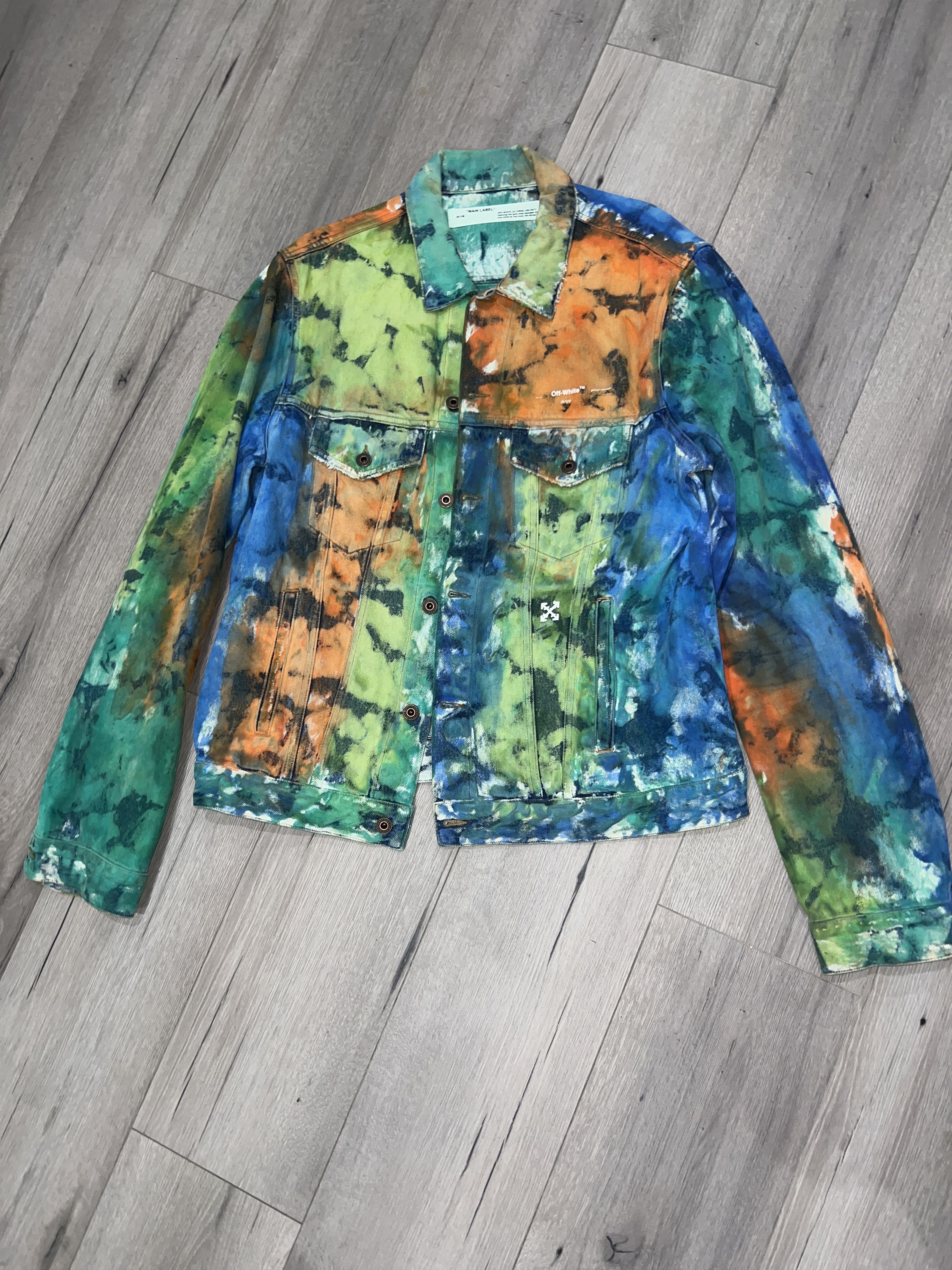 Off white multicolor denim jacket hotsell