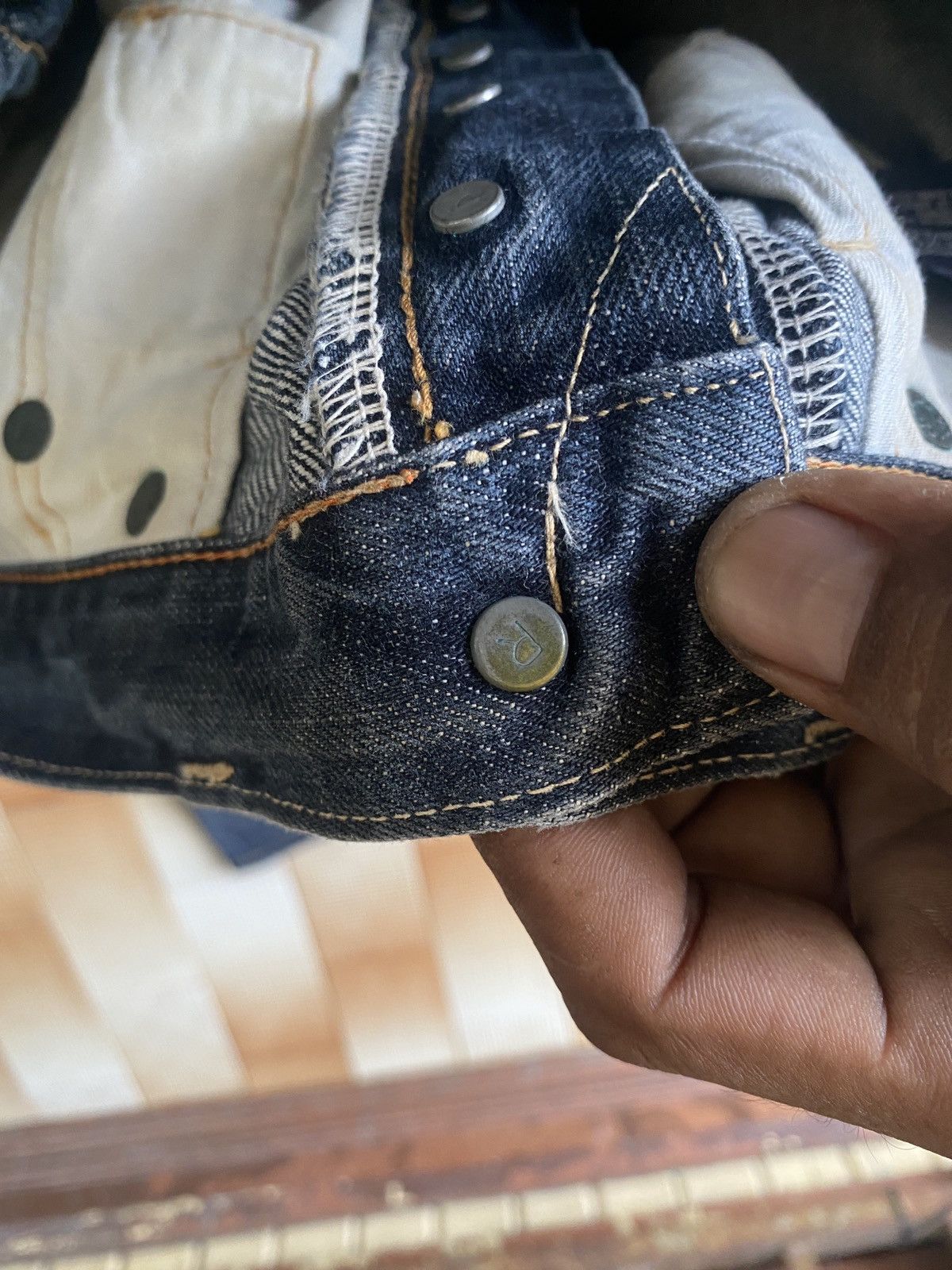 45rpm × If Six Was Nine × Vintage Vintage 45rpm selvedge denim Size US 31 - 17 Thumbnail